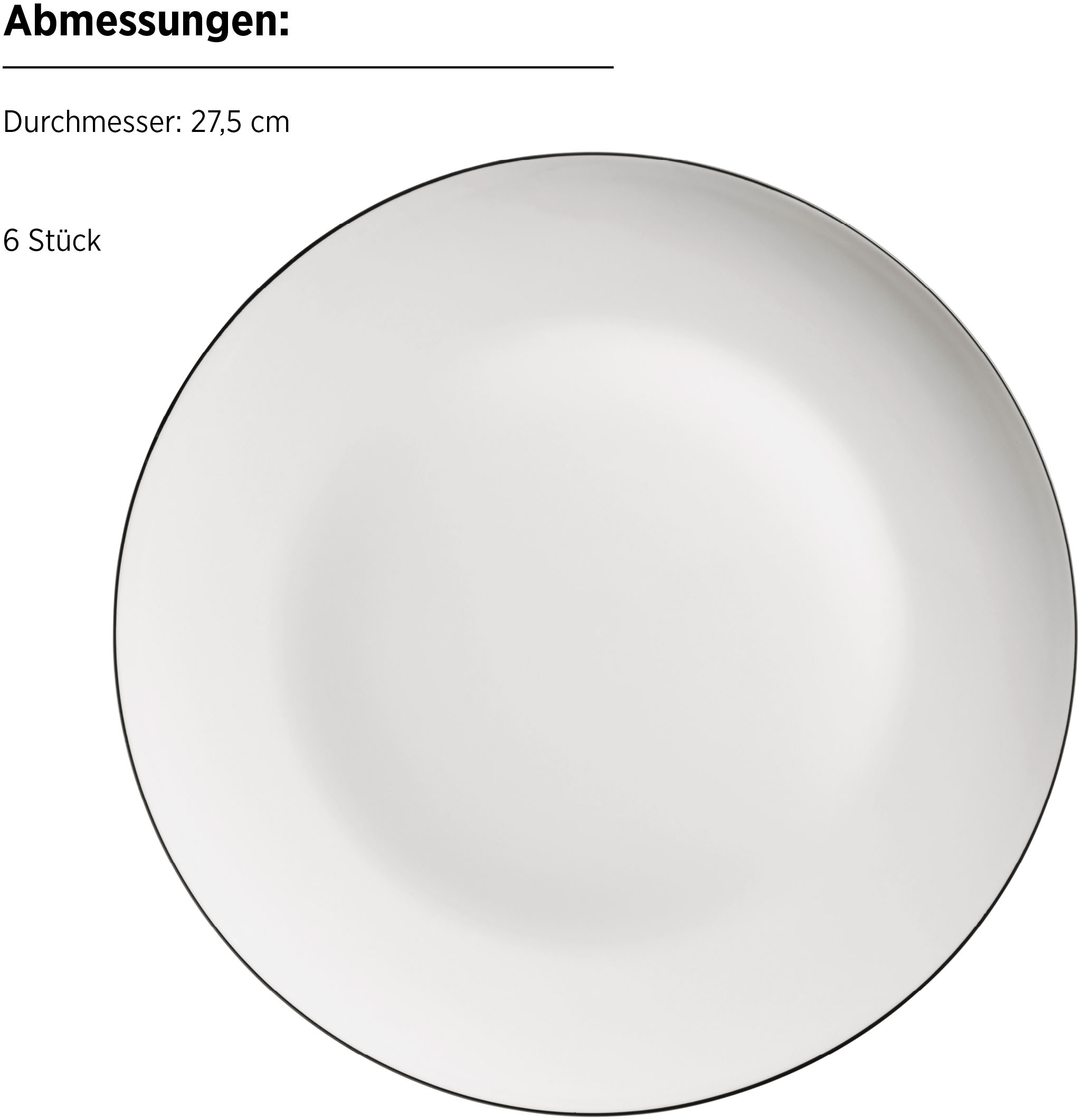MÄSER Tafelservice »FELISE, aus Porzellan«, (Set, 12 tlg.), Geschirr-Set, Service