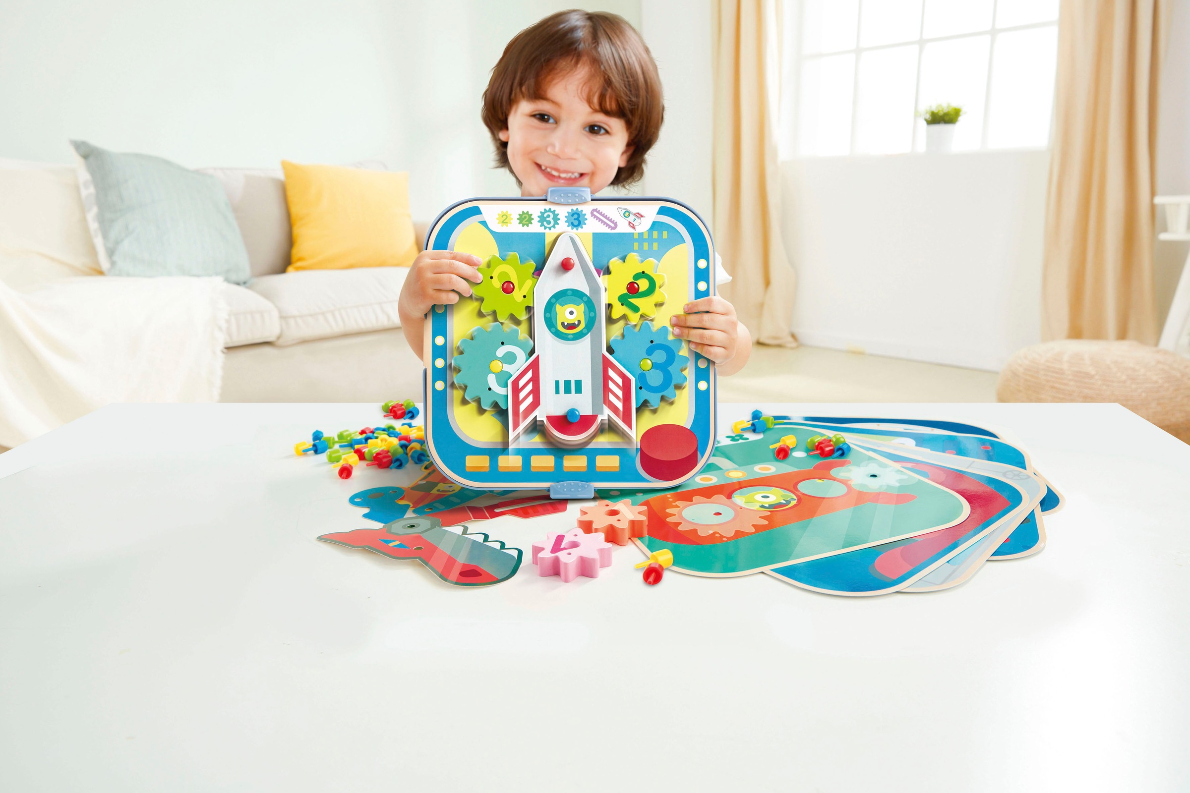 Hape Lernspielzeug »Zahnrad Experimentier-Spielset«