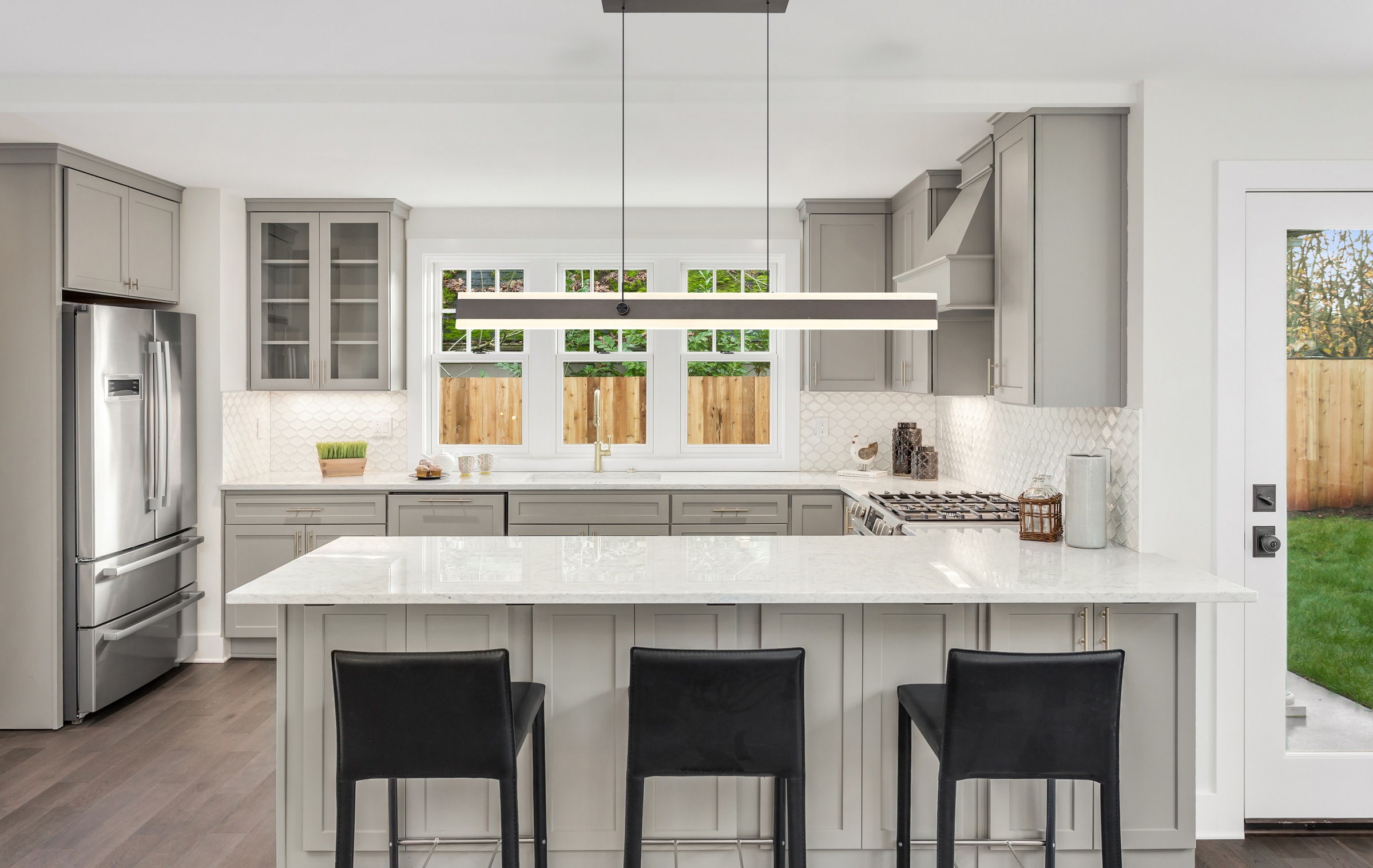 GLOBO LIGHTING Hängeleuchte »GEBALDO« LED-Modul 1 Stk. warmweiß - kaltweiß Hängelampe Esszimmer-Leuchte Esstischleuchte Wohnzimmer