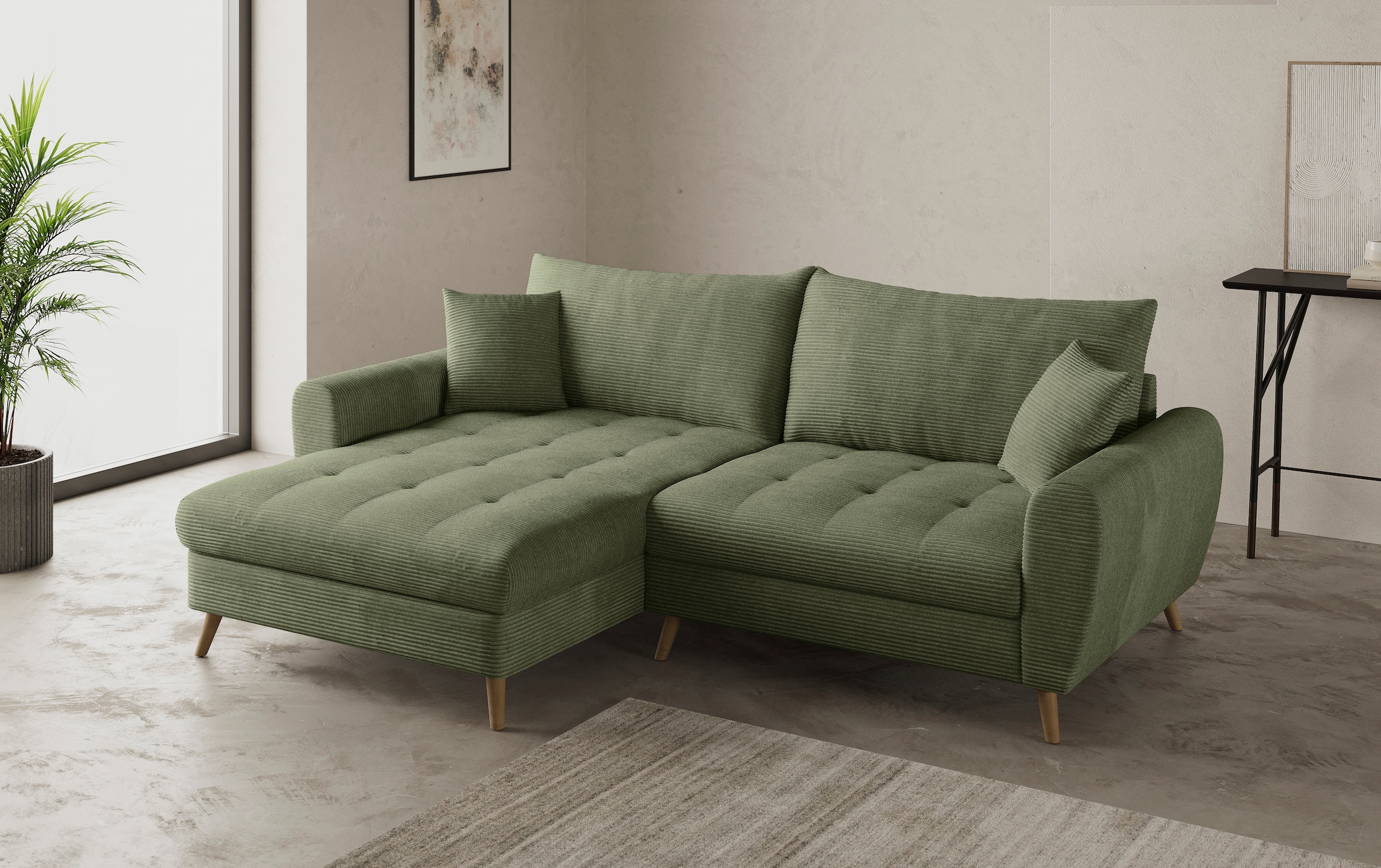 Mr. Couch Ecksofa »Blackburn II, L-Form«, Mit Kaltschaumpolsterung bis 140 kg belastbar