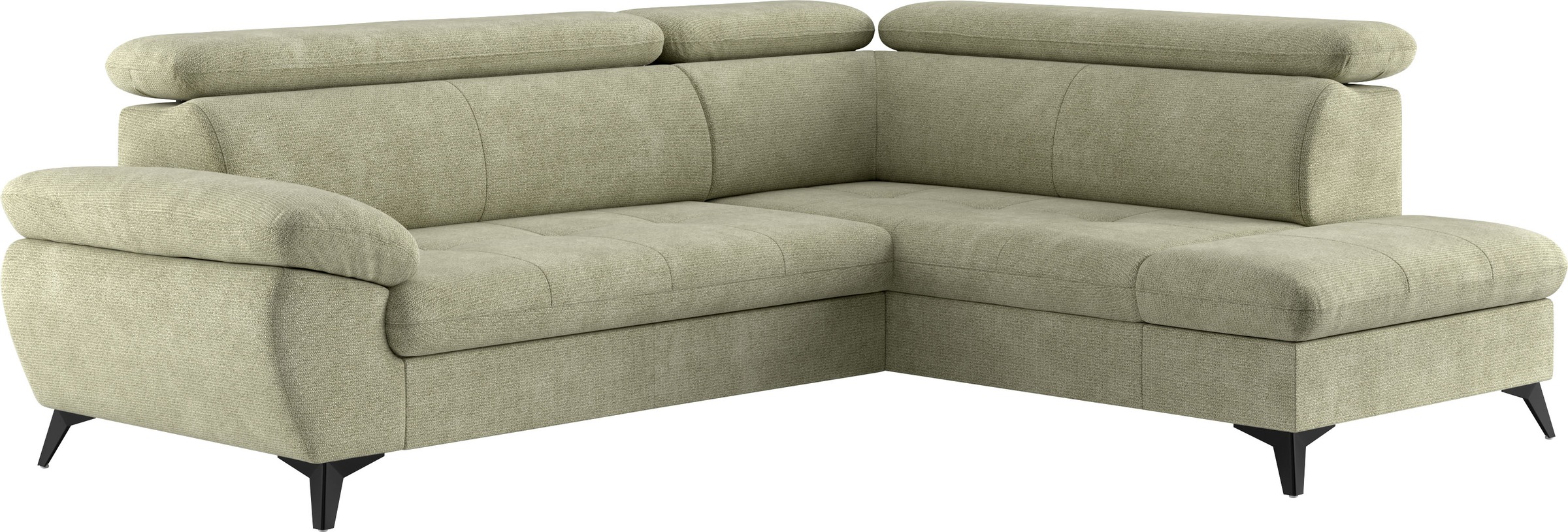 COTTA Ecksofa »Hudson L-Form«, mit Kopfteilverstellung, wahlweise mit Bettfunktion & Bettkasten