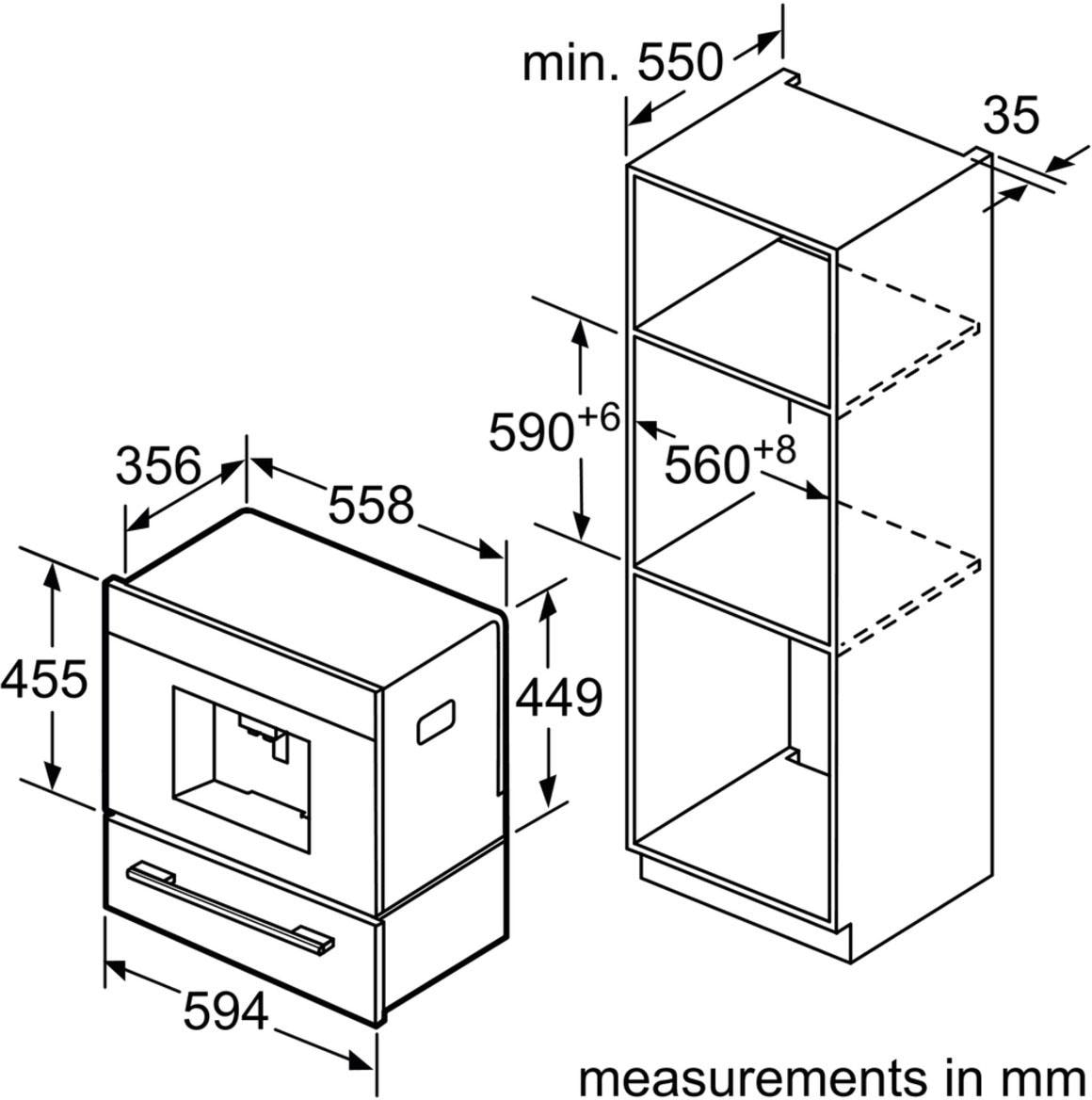 BOSCH Einbau-Kaffeevollautomat »CTL636ES6«