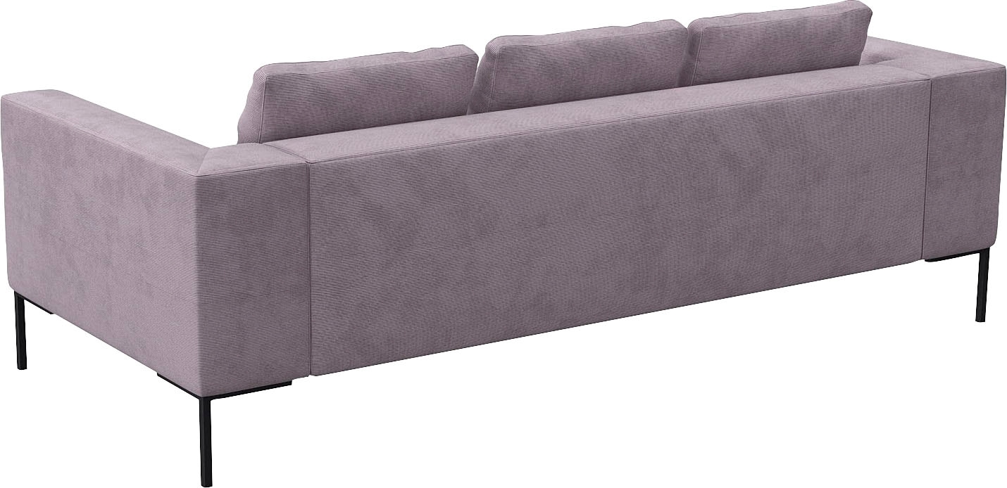FLEXLUX 3-Sitzer »Loano, superbequemer Sitzkomfort durch Kaltschaum im Sitz«, modernes Sofa, frei im Raum stellbar, lose Kissen