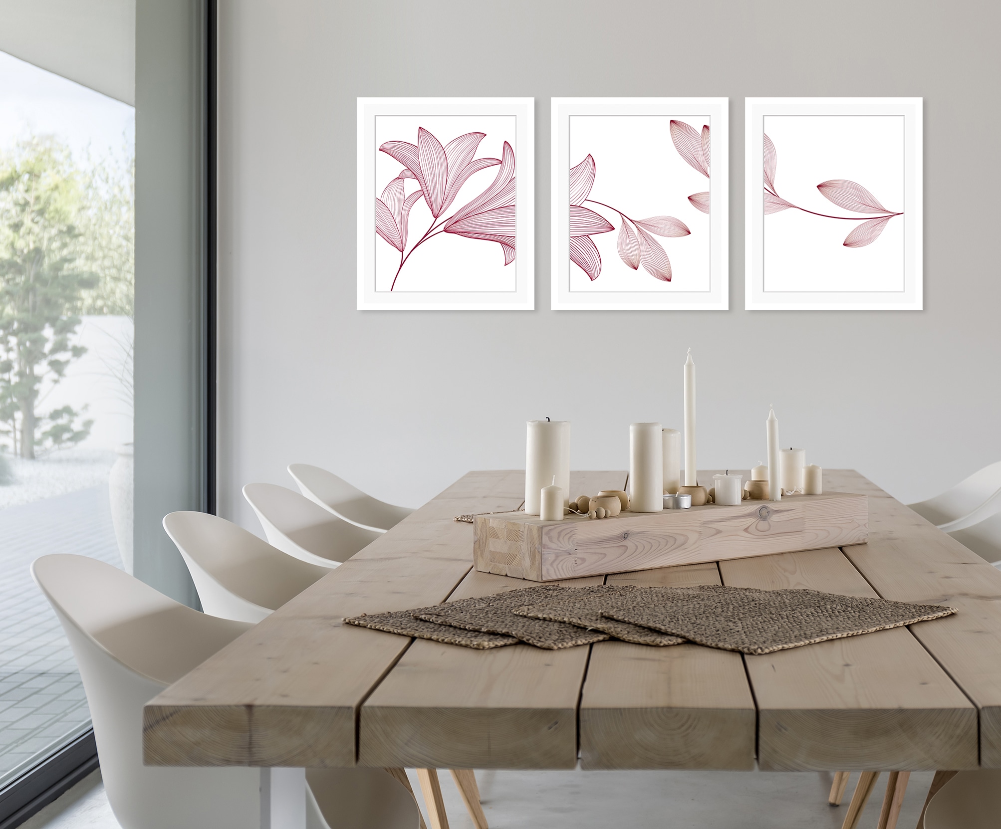 queence Bild »Imsa« Blumen & Gärten   Blumenbilder   Kunst Set günstig online kaufen