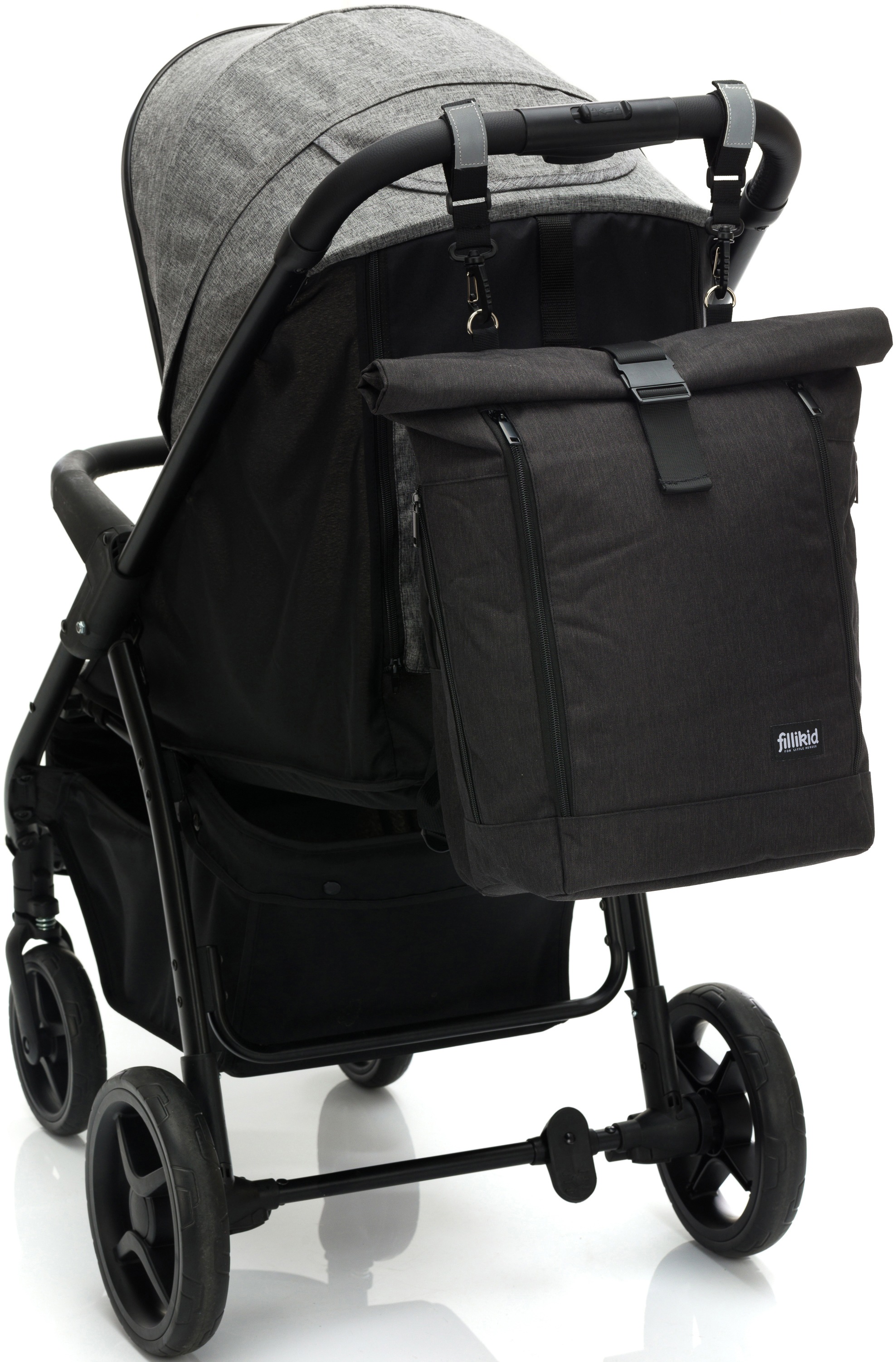 Fillikid Wickelrucksack »Dublin, schwarz«, mit Wickelauflage