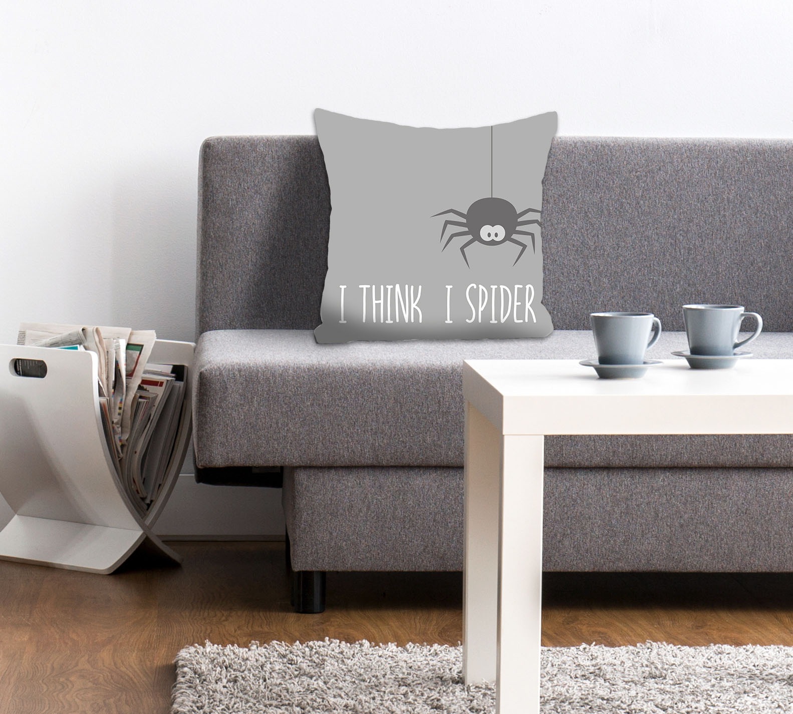 queence Dekokissen »I THINK I SPIDER«, Kissenhülle,I think I spider,Spruch, günstig online kaufen