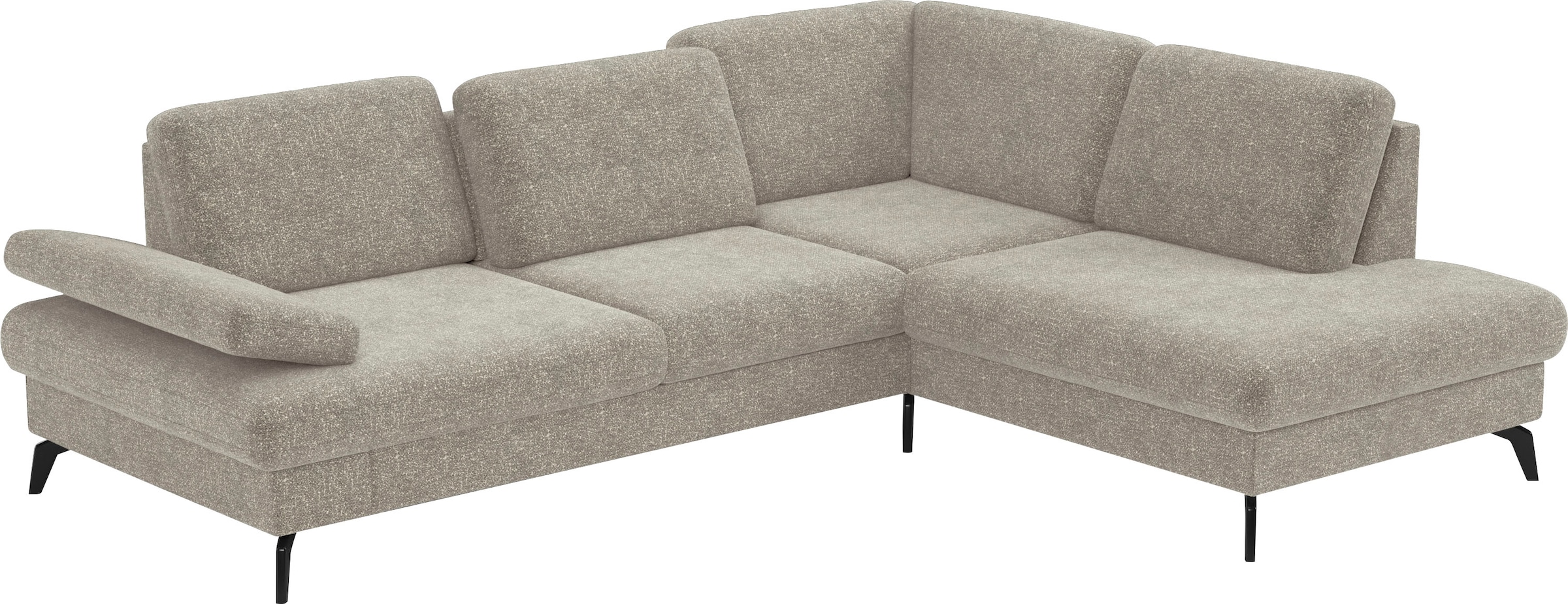 sit&more Ecksofa »Morris L-Form, inkl. Sitztiefenverstellung«, wahlweise mit Armteilverstellung, Bettfunktion & Bettkasten
