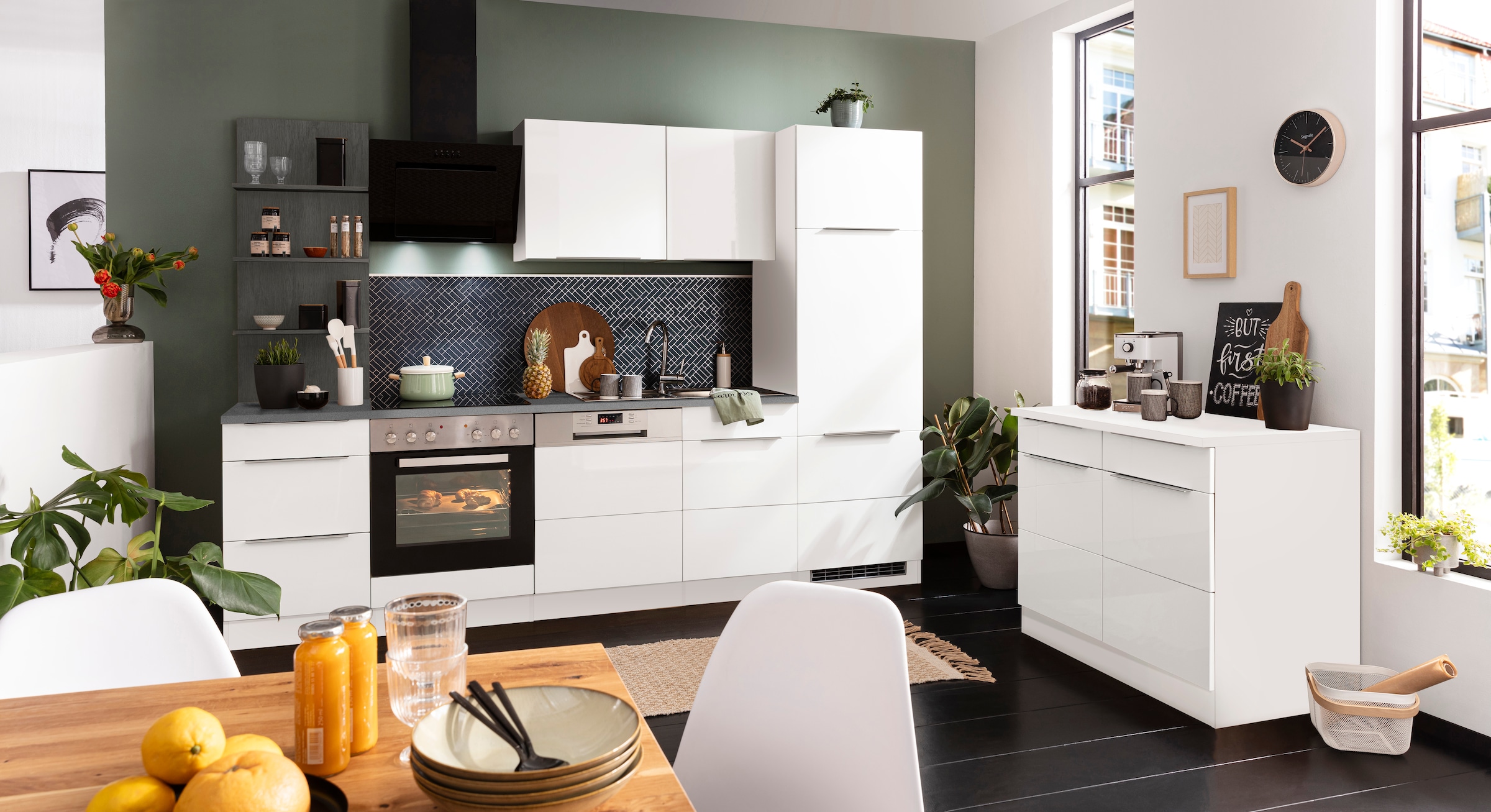 HELD MÖBEL Küchenzeile »Brindisi«, mit E-Geräten, Breite 280 cm kaufen