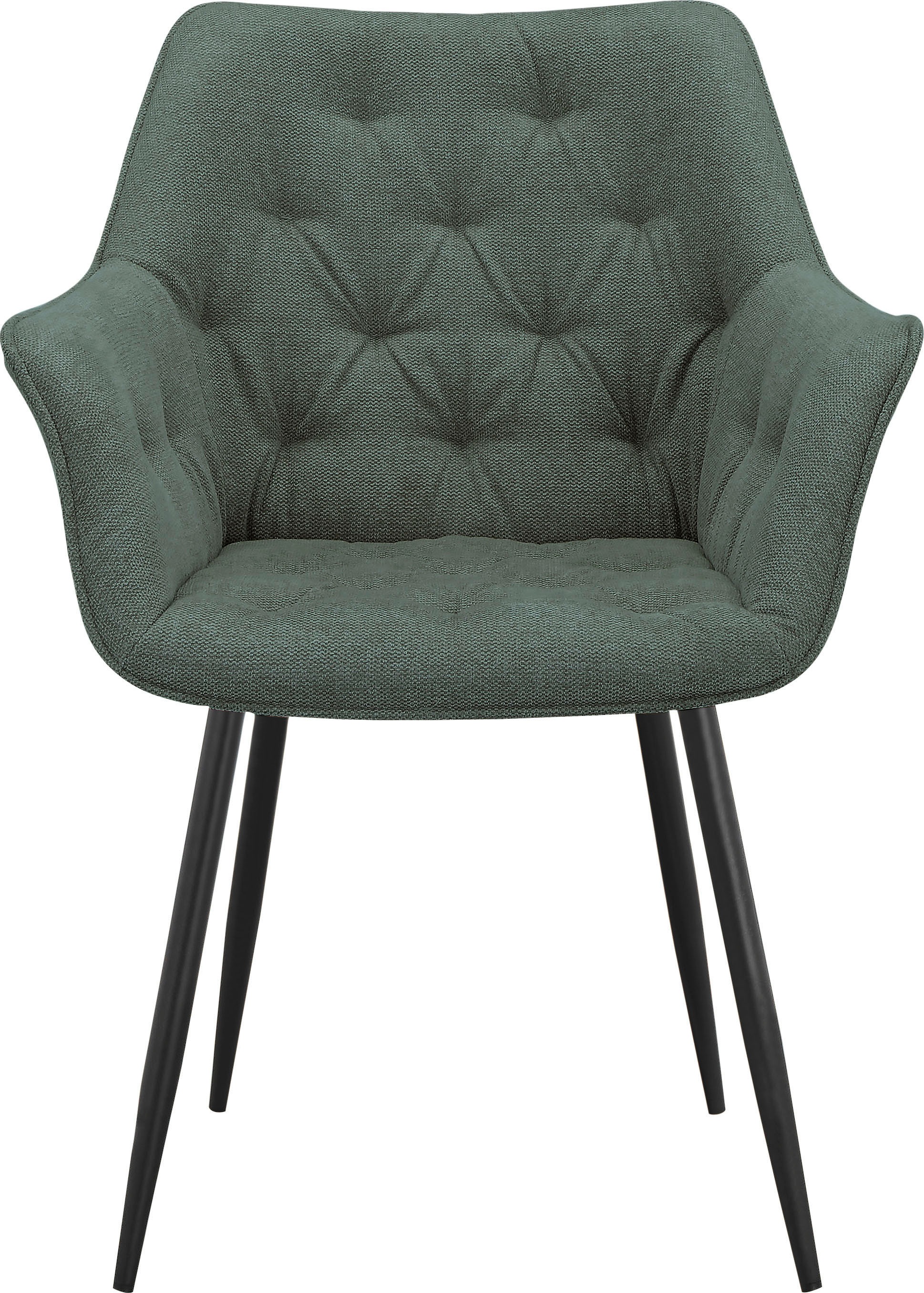 INOSIGN Esszimmerstuhl »Jaciara«, 2 St., Webstoff, im 2er Set erhältlich, Sitz und Rücken gepolstert, Sitzhöhe 48,5 cm