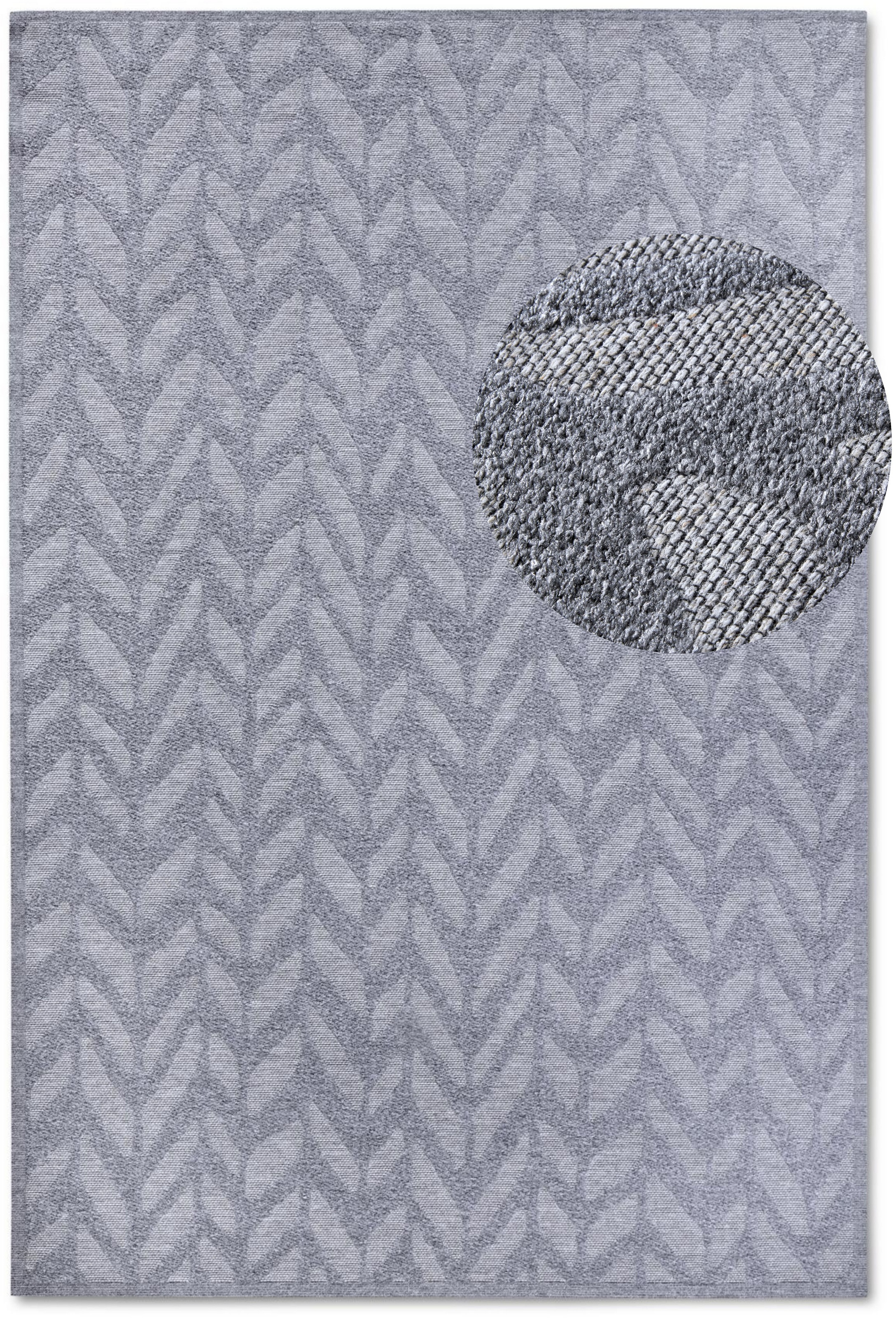 Villeroy & Boch Outdoorteppich »Georgette«, rechteckig, 4 mm Höhe, In-& Outdoor, Flachgewebe, wetterfest, Terrasse, Balkon, modern, Trend