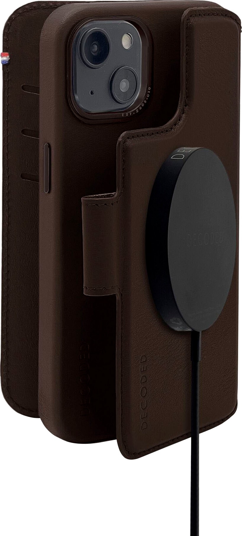 DECODED Smartphone-Hülle »Leather Detachable Wallet iPhone 14 Plus«, iPhone 14 Plus