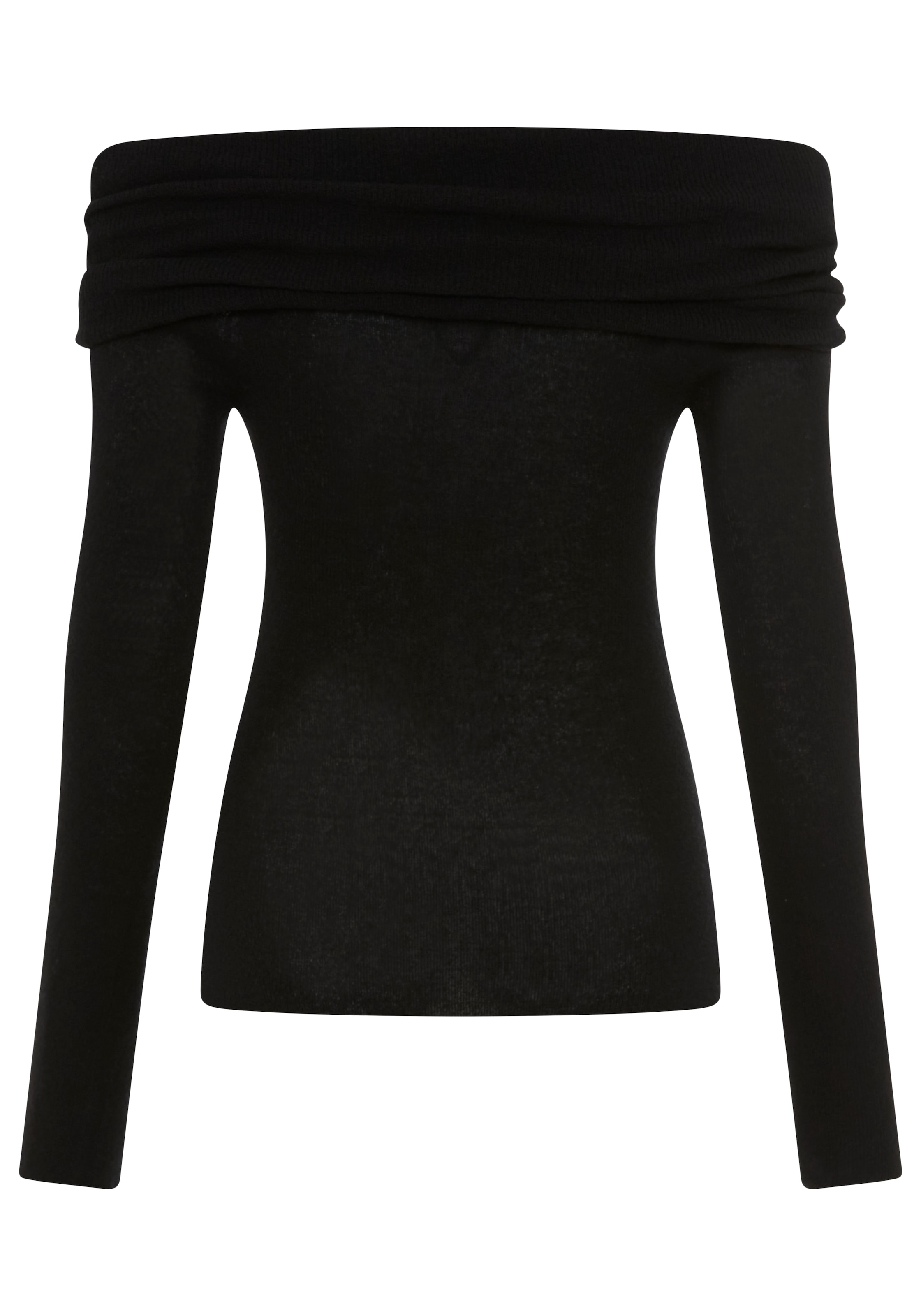 BOSS ORANGE Carmenpullover »Falmon Premium Damenmode« schulterfrei mit umgeschlagenem Ausschnitt