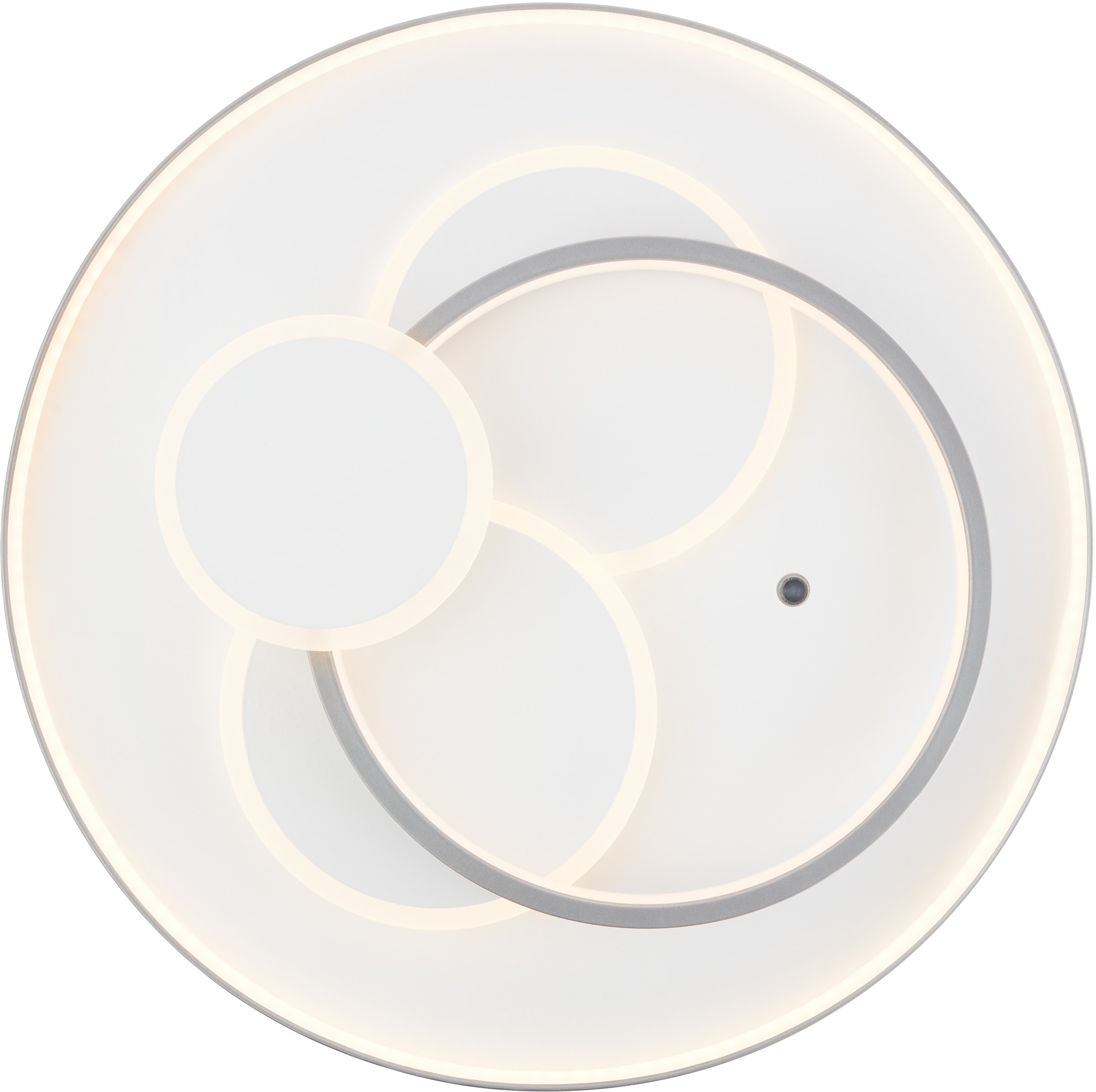Brilliant LED Deckenleuchte »Circon«, 1 flammig, Leuchtmittel LED-Modul | LED fest integriert, Ø 50 cm, dimmbar, CCT, Fernbedienung, 5200 Lumen, Metall, titanfarben