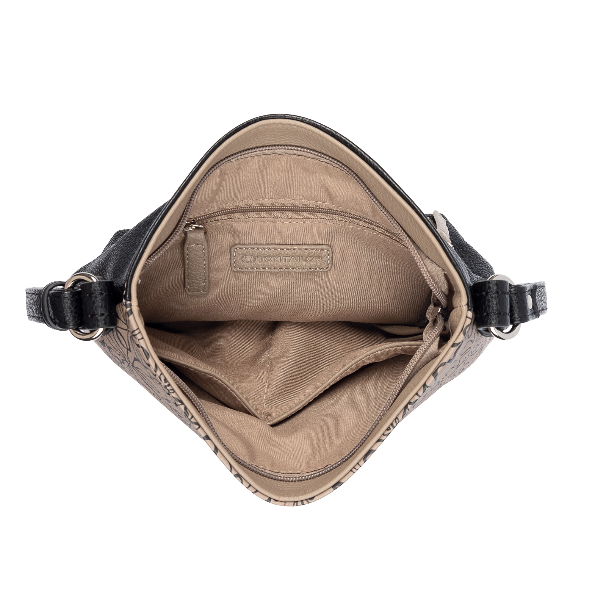 TOM TAILOR Umhängetasche »Ellen« Damen Schultertasche, mit hochglänzendem Reißverschluss-Eyecatcher