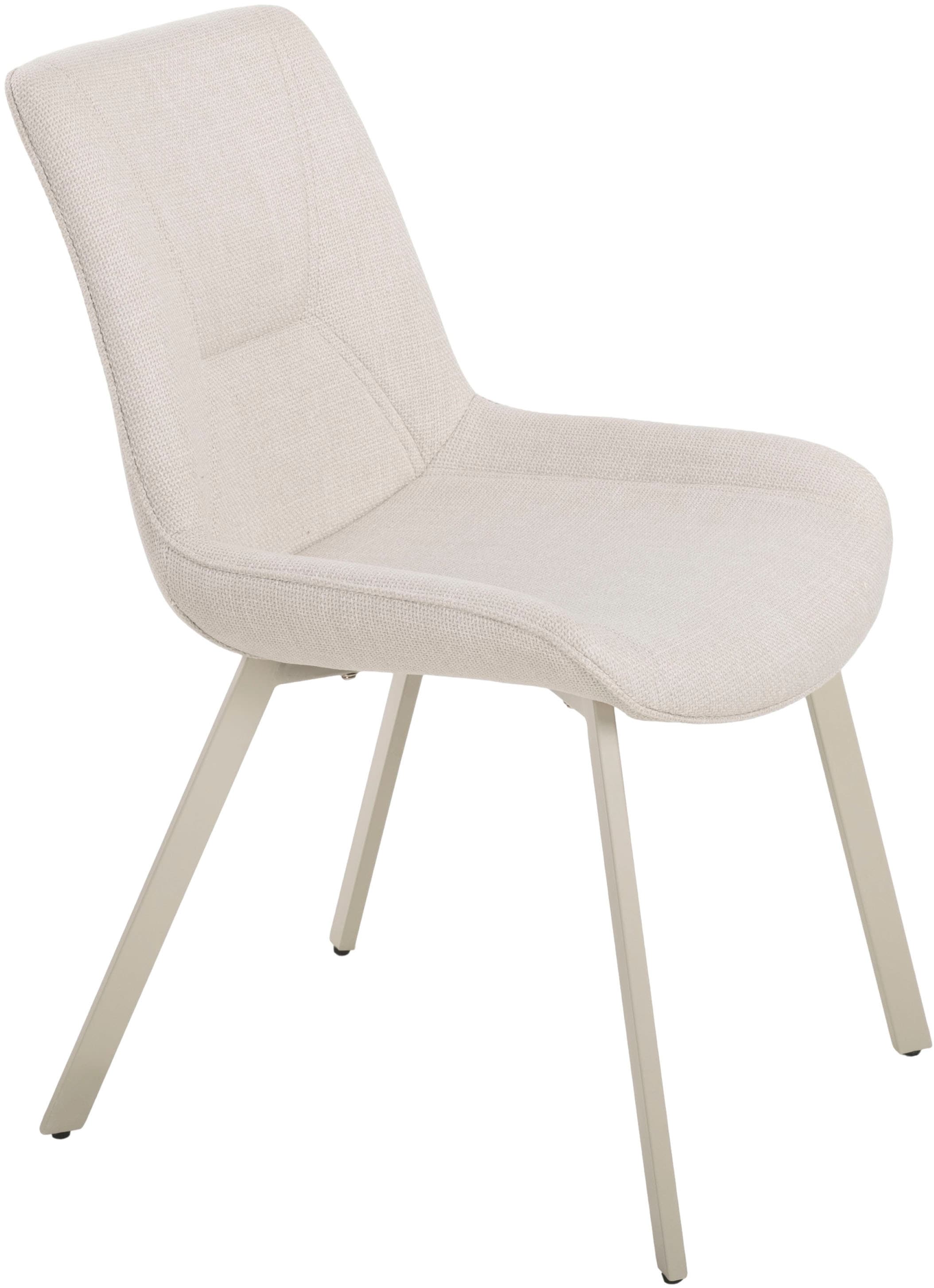 Duo Collection Essgruppe »Pina und Mila«, (Set, 5 tlg.), Ø 120 cm, massives Metallgestell, Trendfarbe Kaschmir