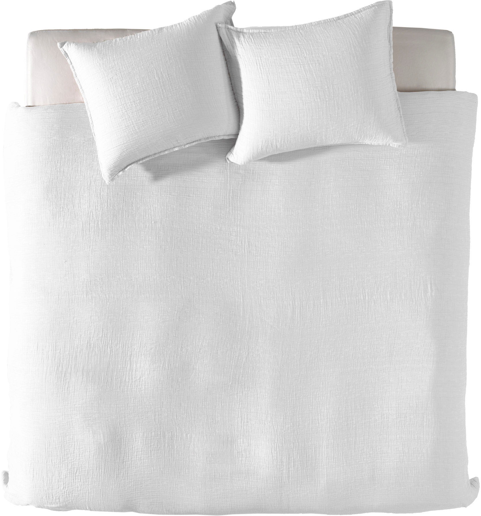 YELLOW Bettwäsche »Garza« 2 Stk. tlg. Uni Design, 100% Baumwolle ab 135x200 günstig online kaufen