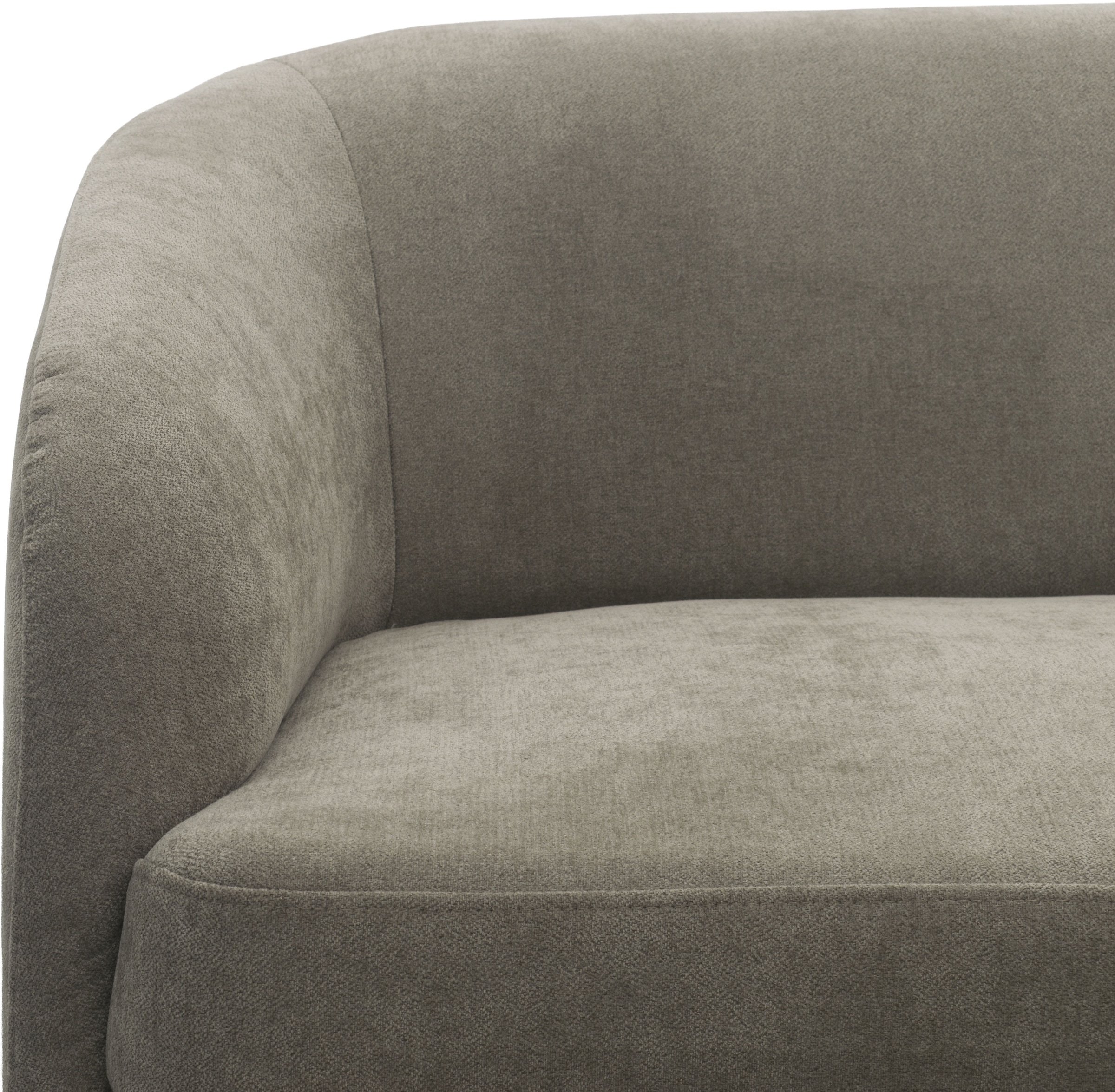 DOMO collection Ecksofa »Orbis, modernes, klares Design mit schmalen, abgerundeten Armlehnen« whlw. mit Bettfunktion u./o. Bettkasten, aus Luxus- Microfaser