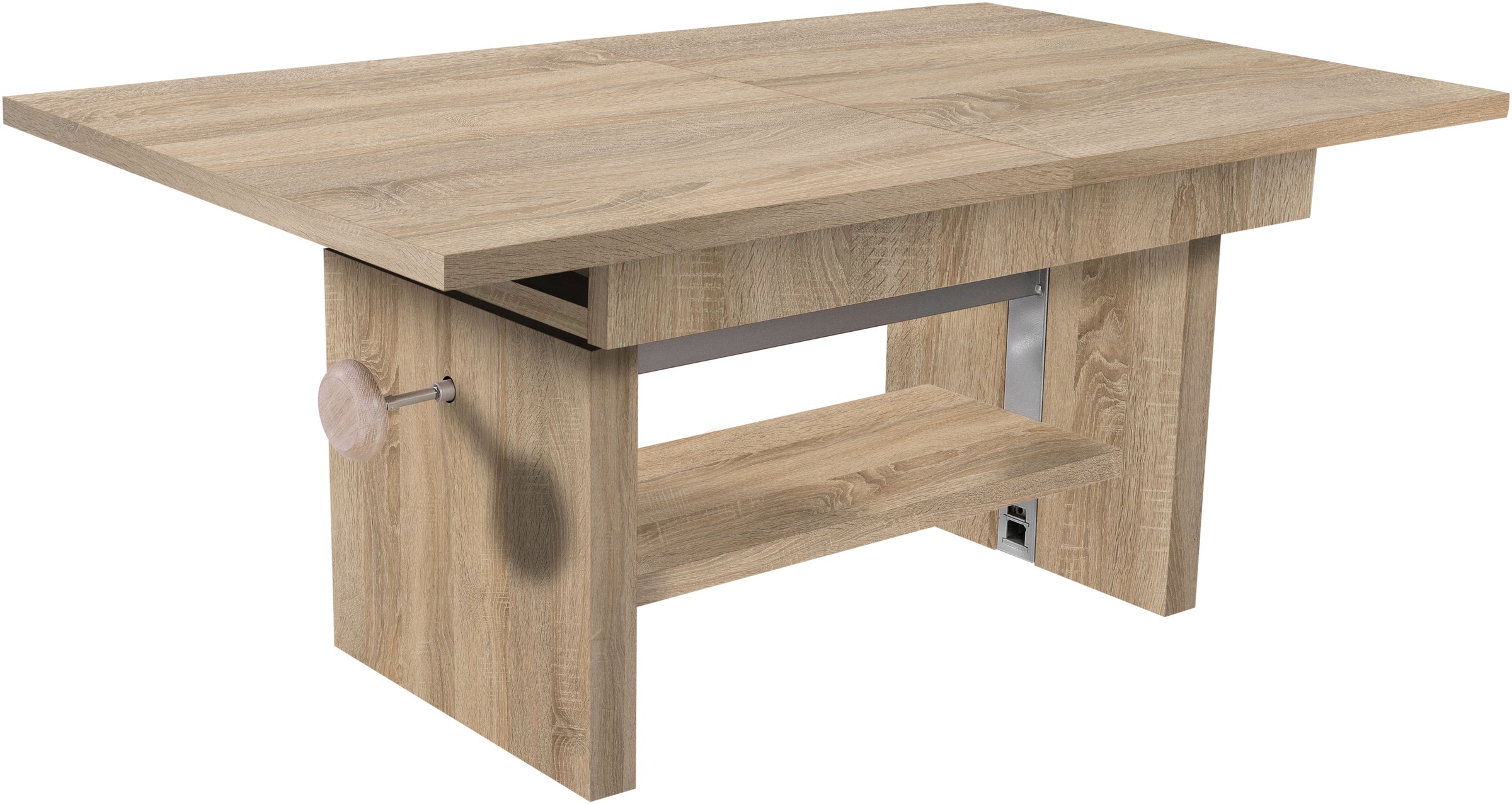 Stolkom Couchtisch »Event höhenverstellbar, ausziehbar, BxHxT 110-150x48-63 günstig online kaufen