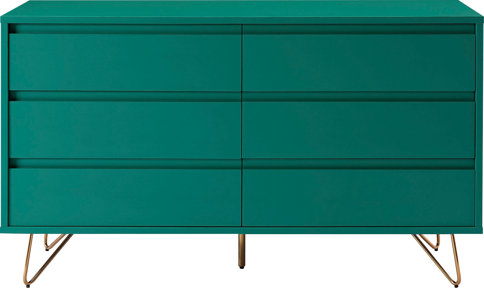 SalesFever Kommode »Bolton Design Sideboard mit Stauraum«, Haarnadelbeine a günstig online kaufen
