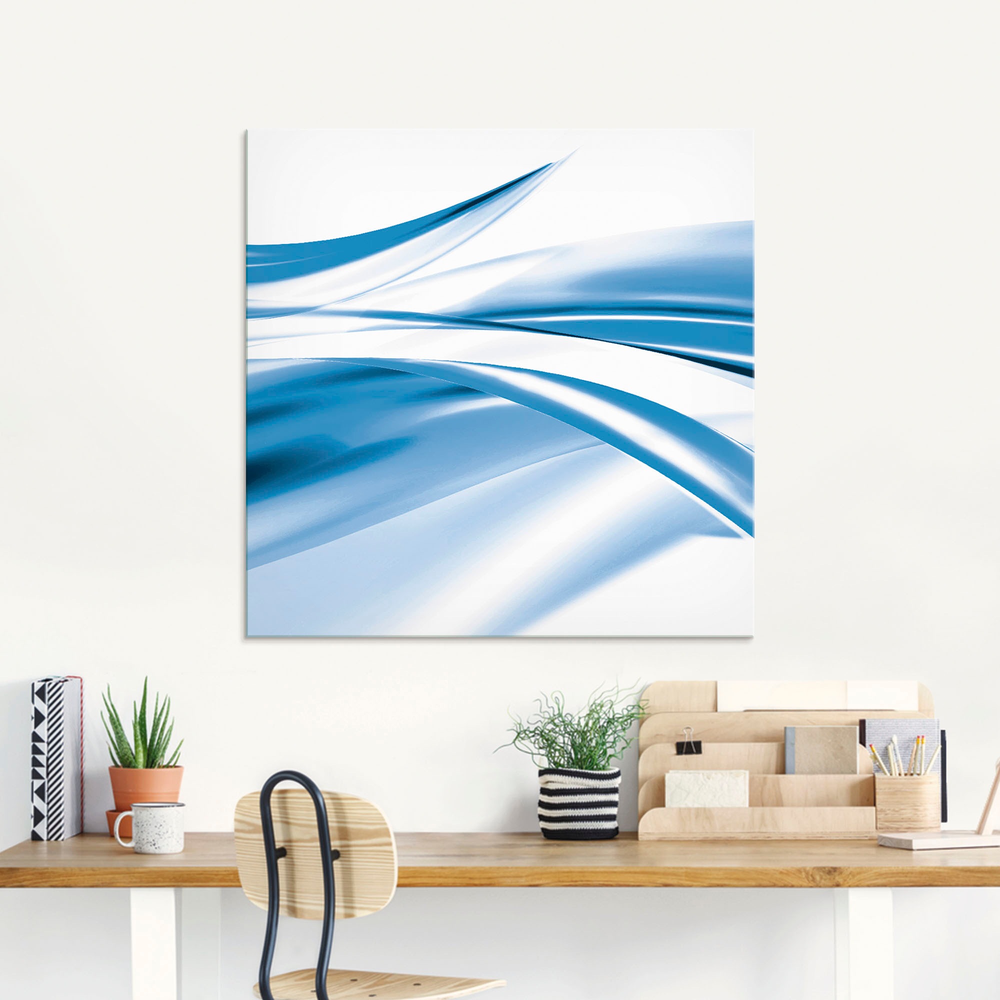 Artland Glasbild »Schöne Welle - Abstrakt«, Gegenstandslos, (1 St.), in verschiedenen Größen