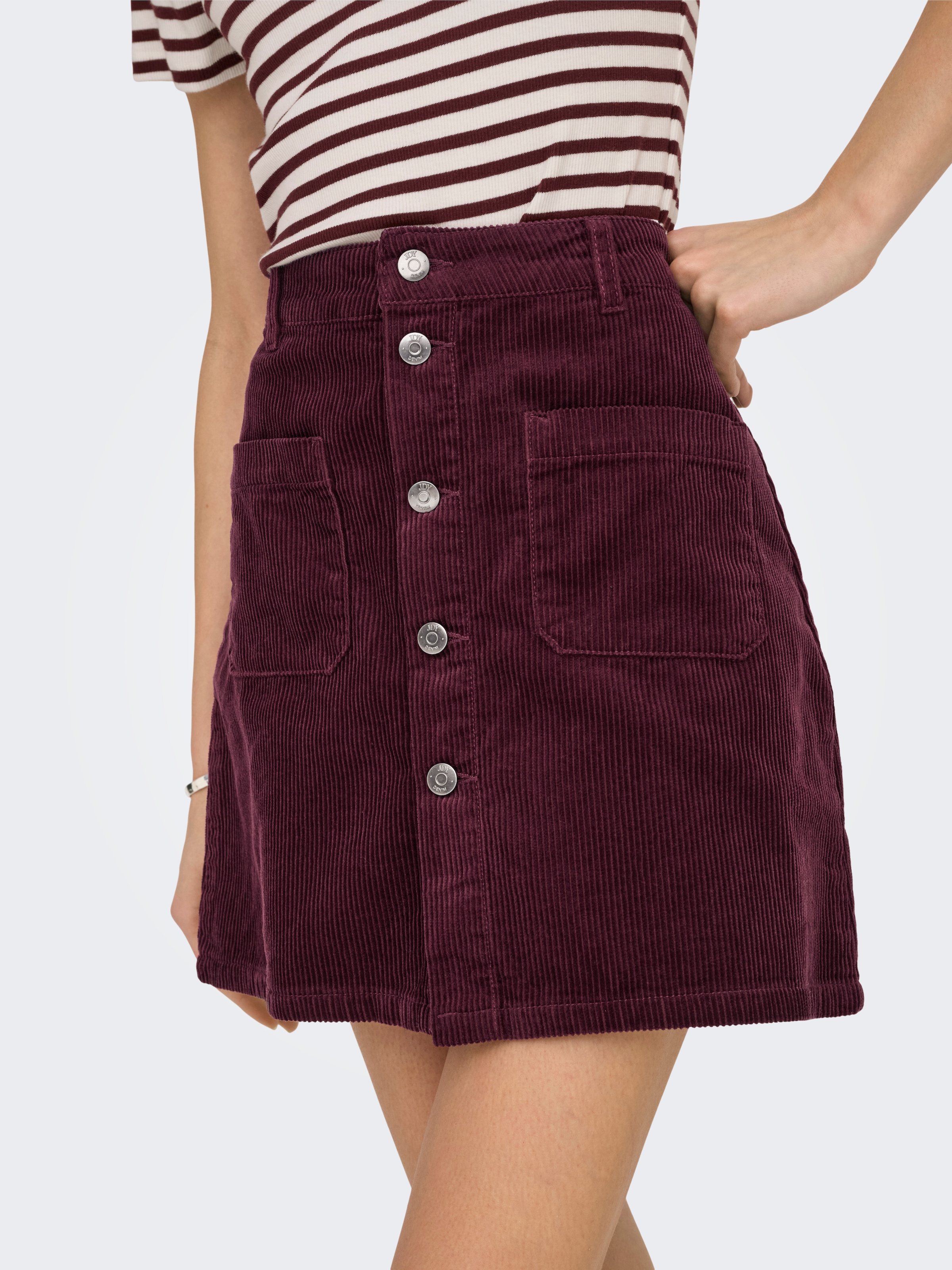 JDY Cordrock »JDYSHIRAZ CORDUROY SKIRT PNT DIA«