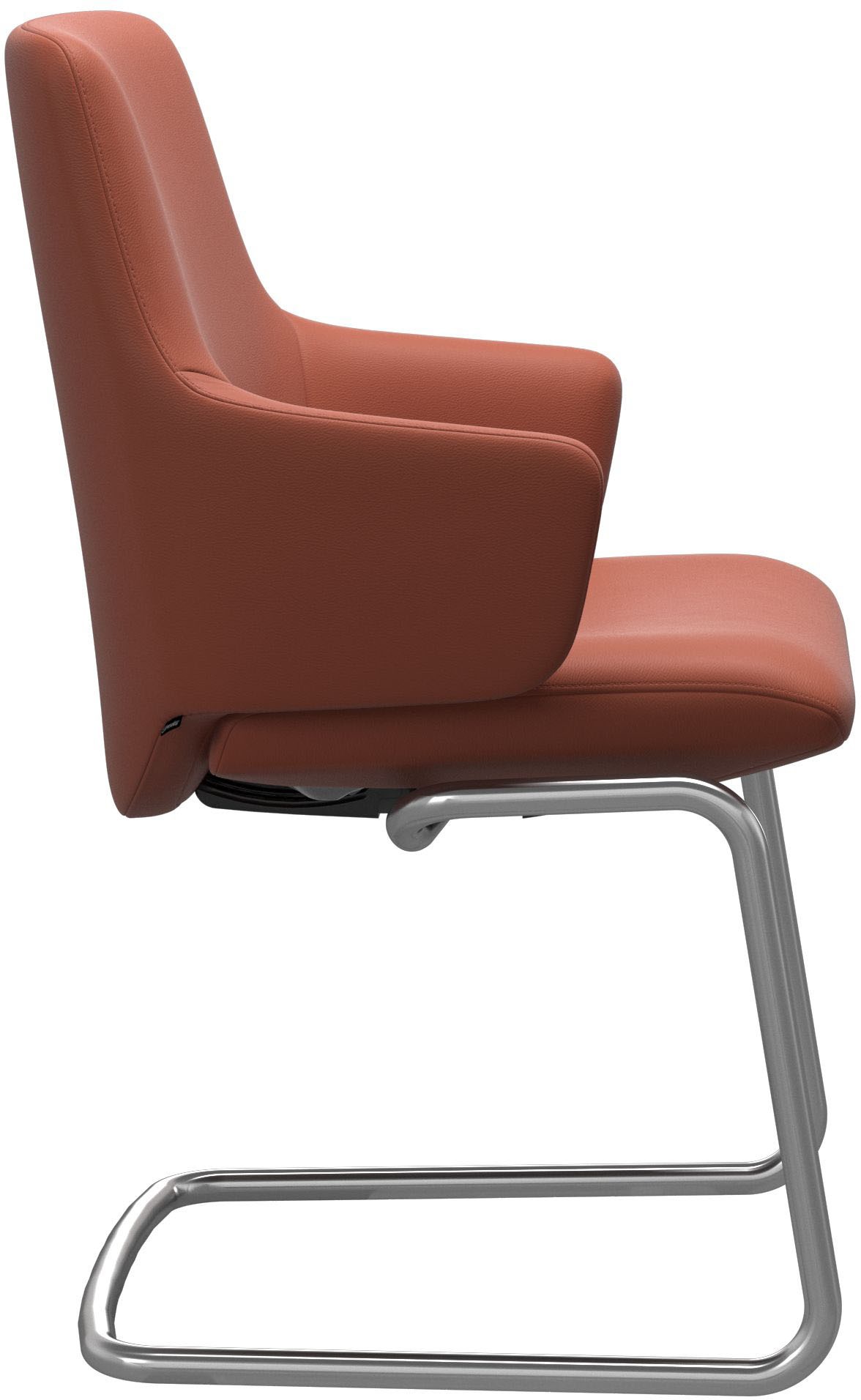 Stressless® Polsterstuhl »Laurel«, Leder PALOMA, Low Back mit Armlehne, Größe L, mit Beinen aus Stahl in Chrom glänzend