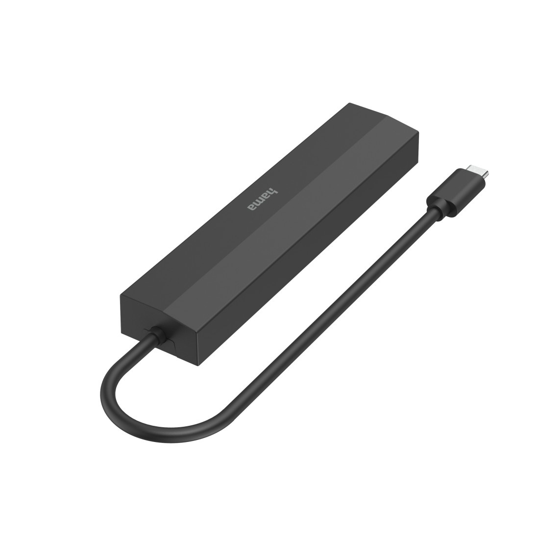 Hama USB-Adapter »USB-C Multiport Hub für Laptop mit 6 Ports, USB-A, USB-C, HDMI, LAN«, USB-C zu USB Typ A-USB-C-HDMI-RJ-45 (Ethernet), 15 cm, Laptop Dockingstation, kompakt, schwarz