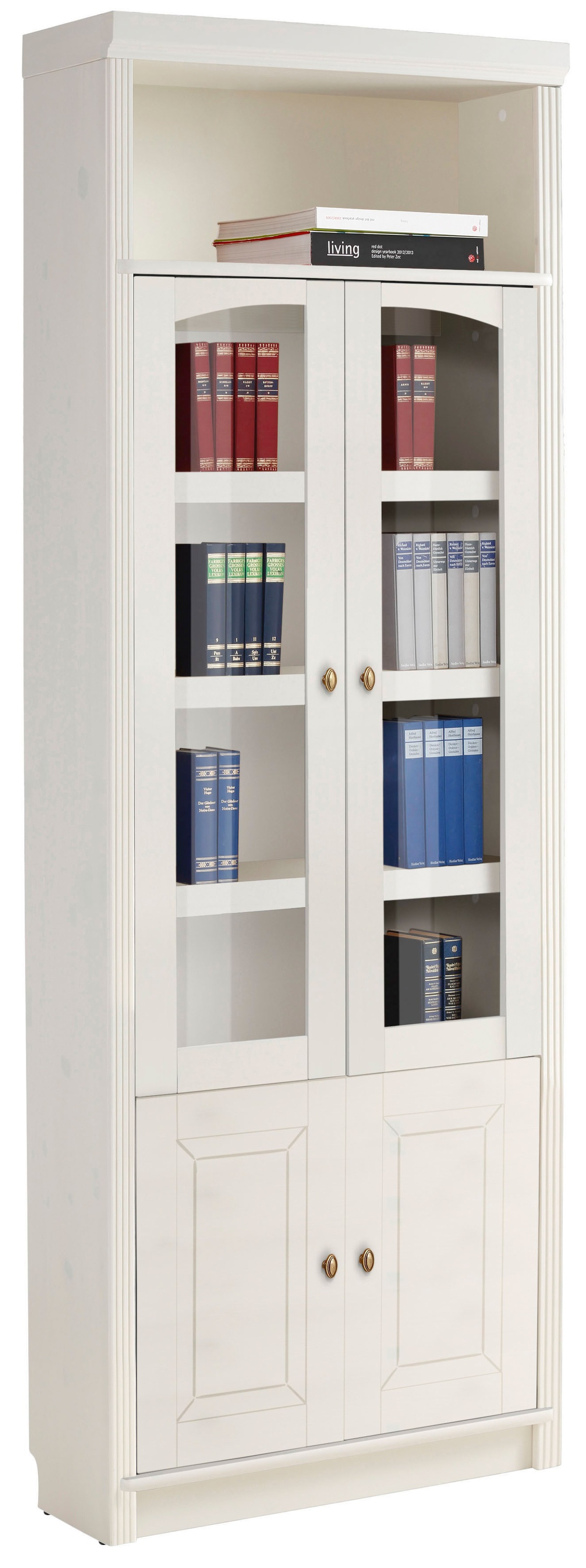 Home affaire Bücherregal »Soeren Vitrine mit 2 Glastüren, Breite/Tiefe: 80/ günstig online kaufen