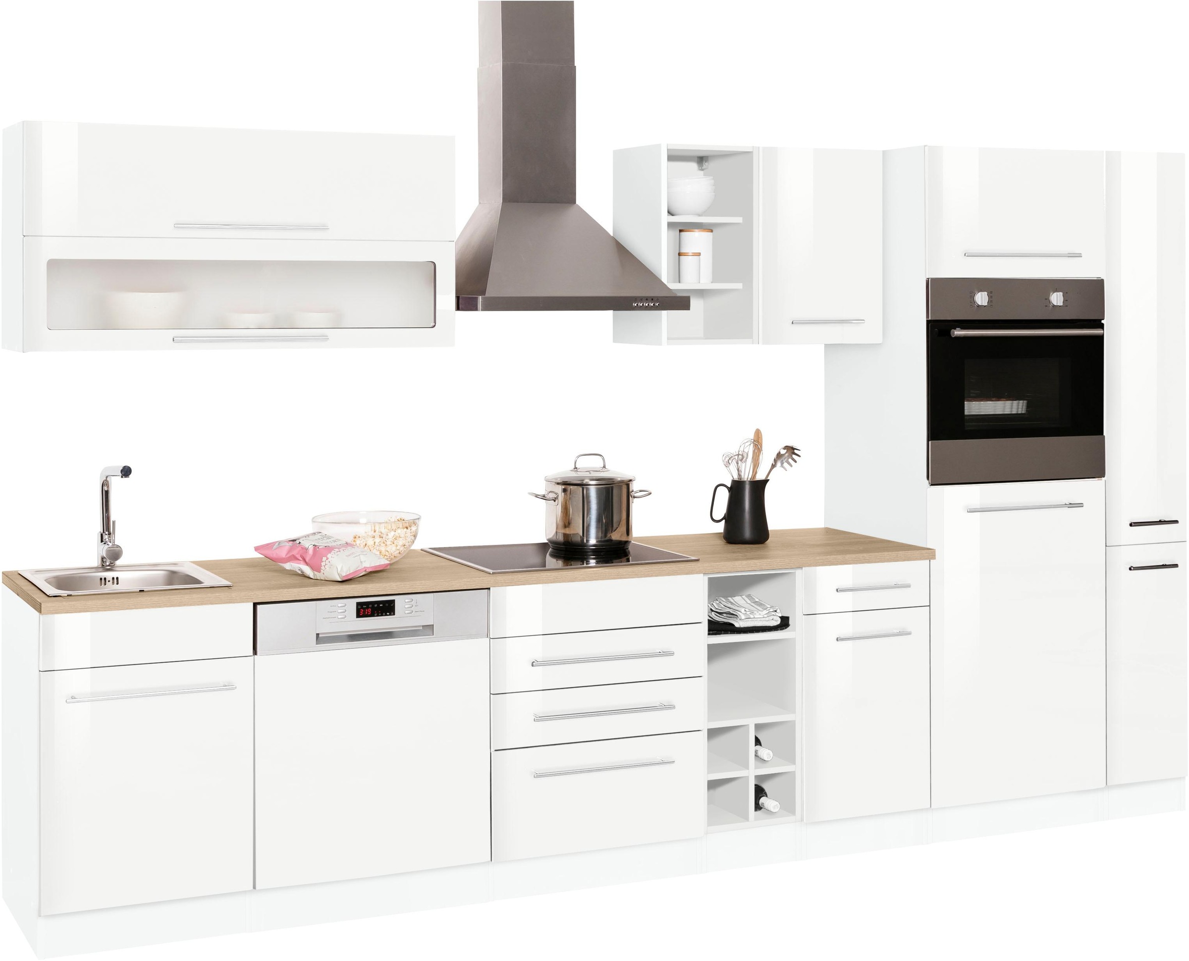 KOCHSTATION Küchenzeile »KS-Eton«, ohne E-Geräte, Breite 330 cm günstig online kaufen