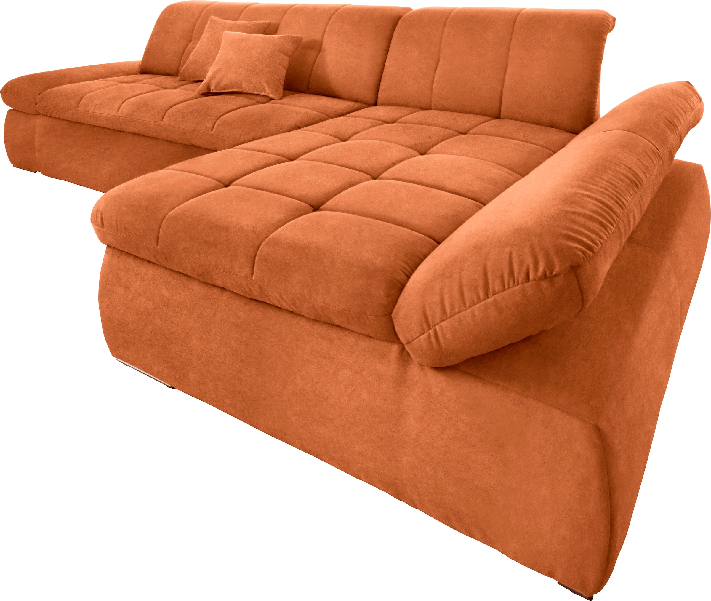 DOMO collection Ecksofa »NMoric XXL, B/T/H: 300/172/80cm, L-Form«, wahlweise mit Bettfunktion und Armlehnverstellung