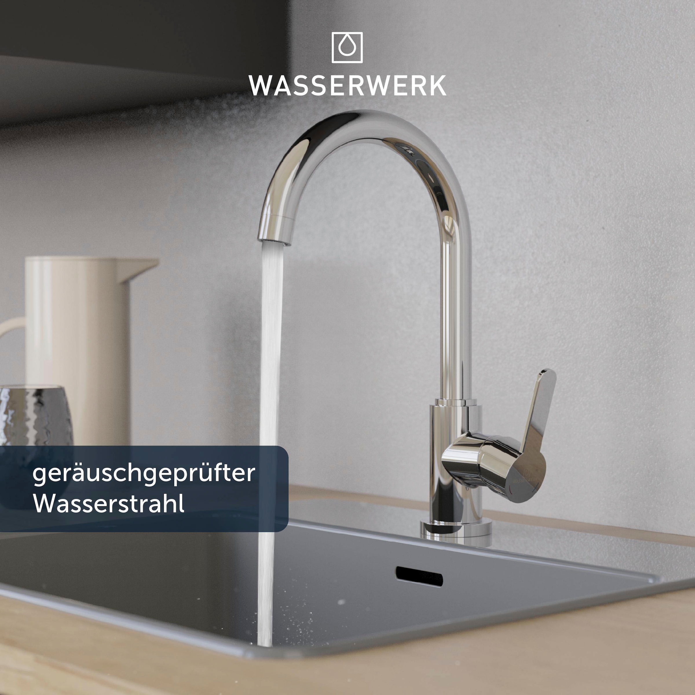 WASSERWERK Spültischarmatur »WK 5, Wasserhahn, Küche, Einhebelmischer«