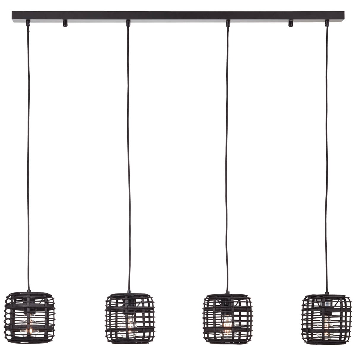 Brilliant Pendelleuchte »Crosstown«, 4 flammig, Leuchtmittel E27   ohne Leu günstig online kaufen