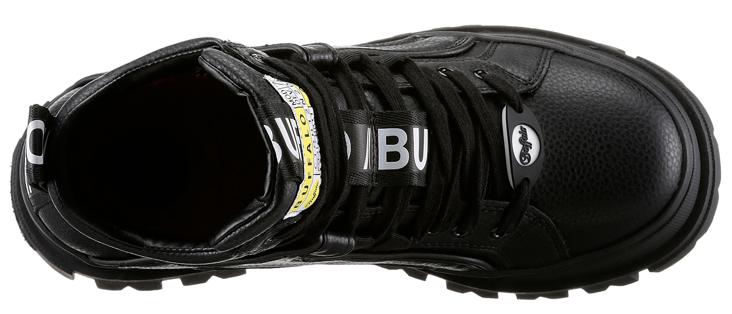 Buffalo Schnürboots »ASPHA NC MID«, Schnürstiefelette, High Top Sneaker mit weicher Schaftrandpolsterung