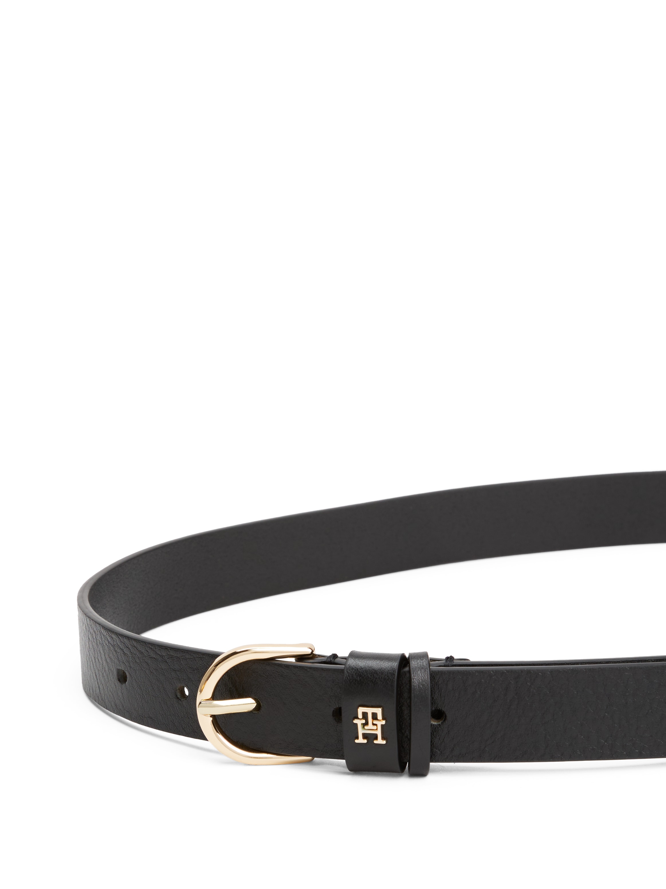 Tommy Hilfiger Ledergürtel »ESSENTIAL EFFORTLESS 2.5«, Logoemblem, weiche Haptik, ovale Einfachdornschließe