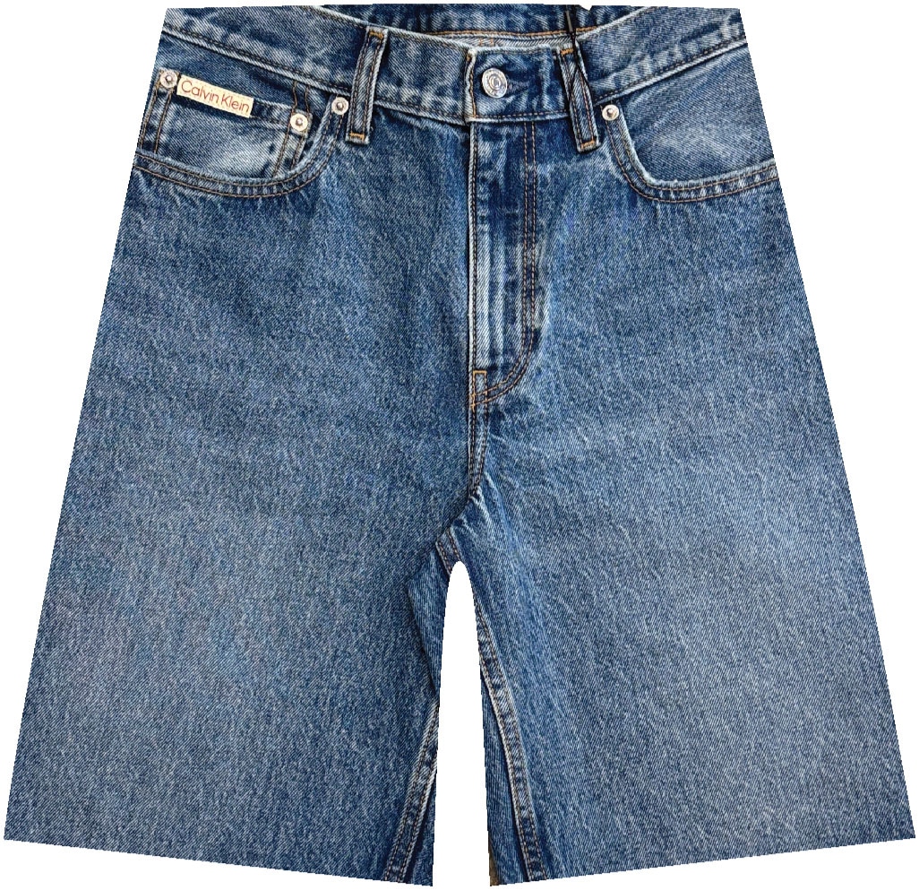 Calvin Klein Jeans Shorts »HI RISE A-LINE SHORT BLUE CAROLI«  High Rise, reine Baumwolle