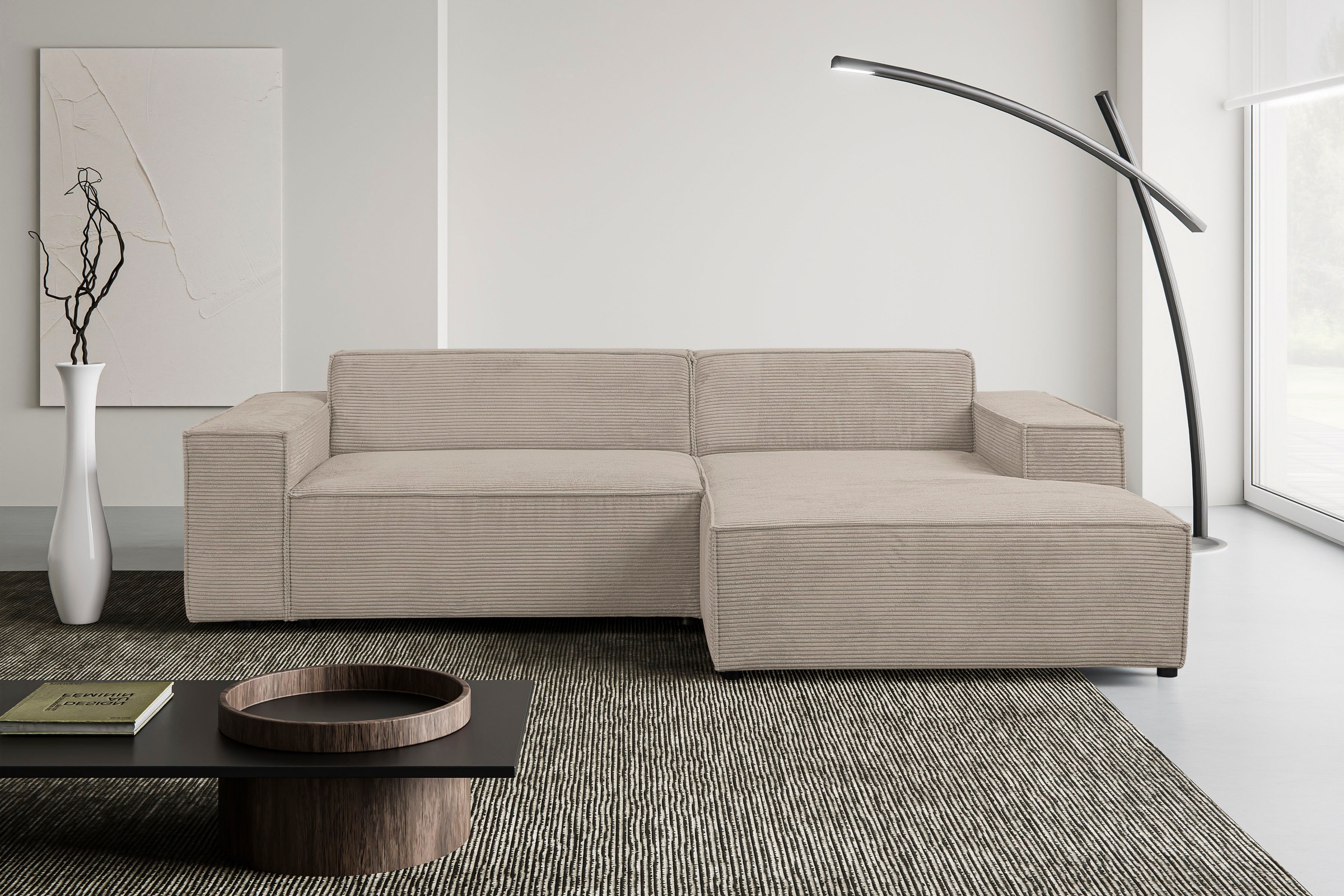 WERK2 Ecksofa »Trento, elegant & zeitlos, Breite 268cm, pflegeleichte Bezüg günstig online kaufen