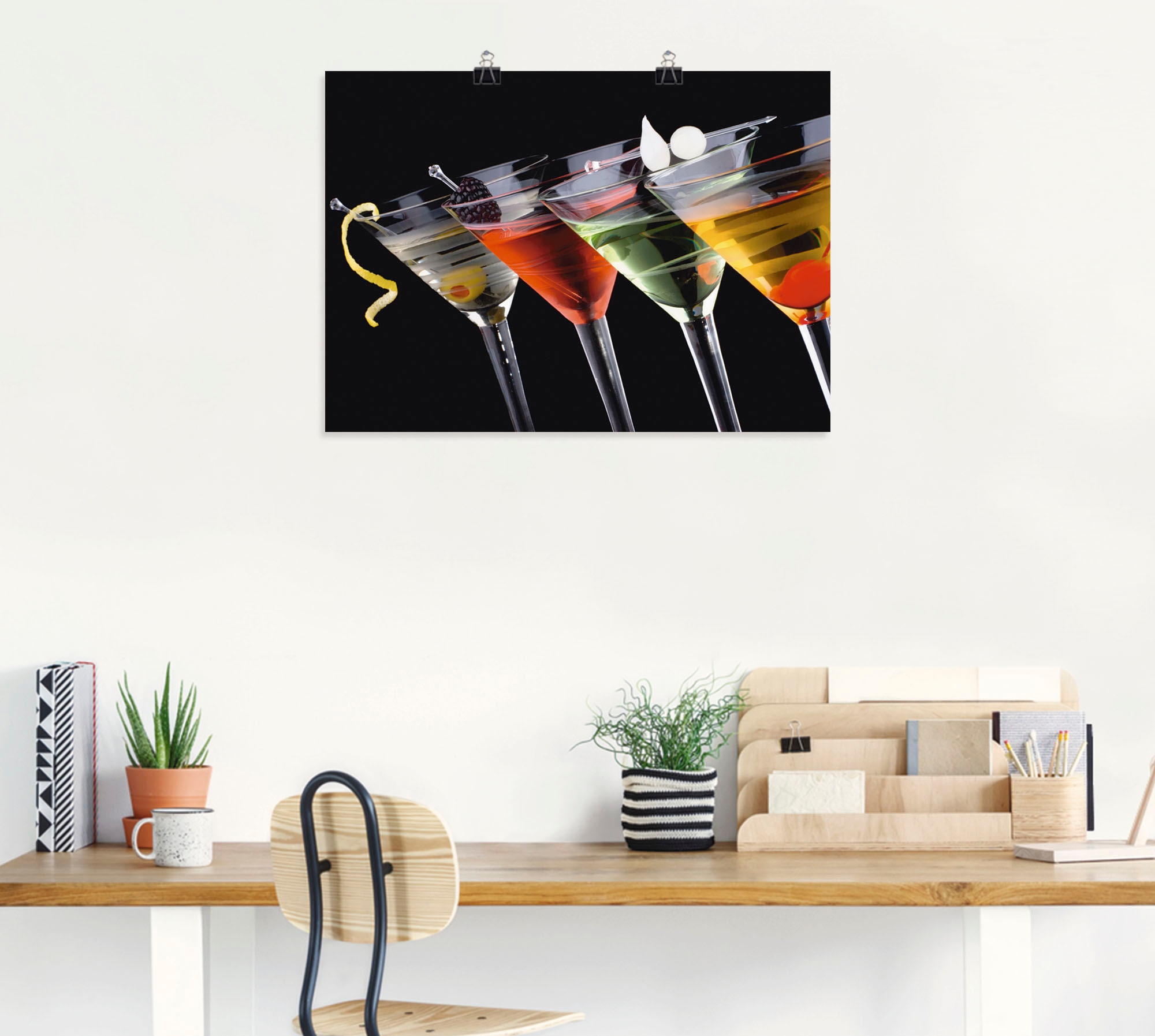 Artland Wandbild »Klassische Martini - Cocktail«, Getränke, (1 St.), als Leinwandbild, Poster, Wandaufkleber in verschied. Größen