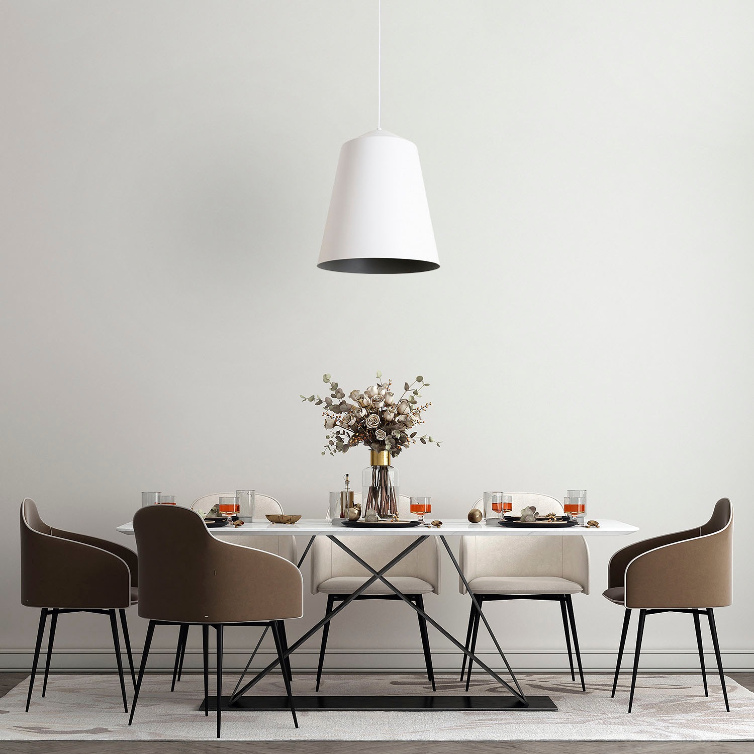 Paco Home Deckenleuchte »JACKSON«, Leuchtmittel E27 | ohne Leuchtmittel, Wohnzimmer Arbeitszimmer Pulverbeschichtet Industrial Design E27