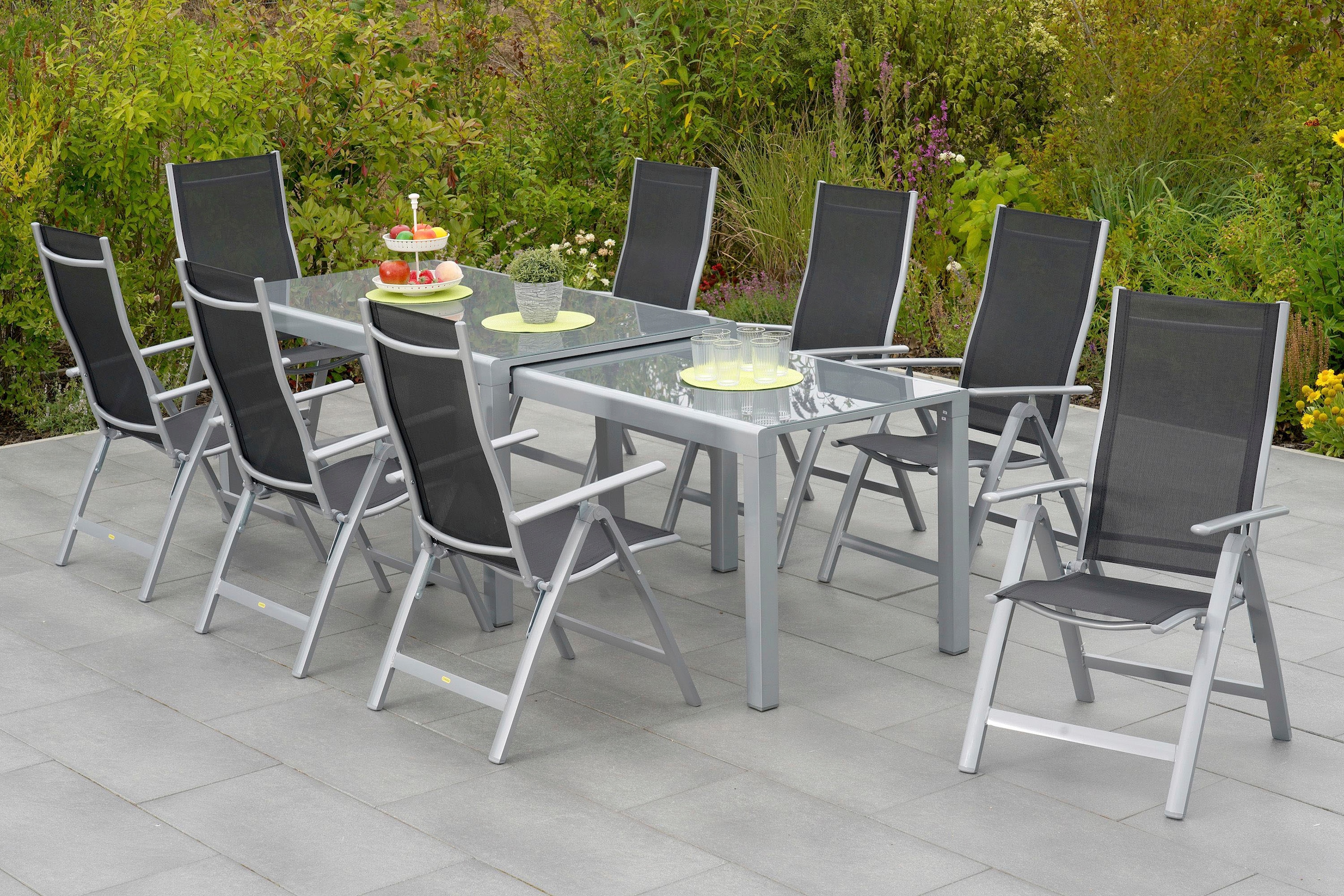MERXX Garten-Essgruppe »Carrara«, (9 tlg.)