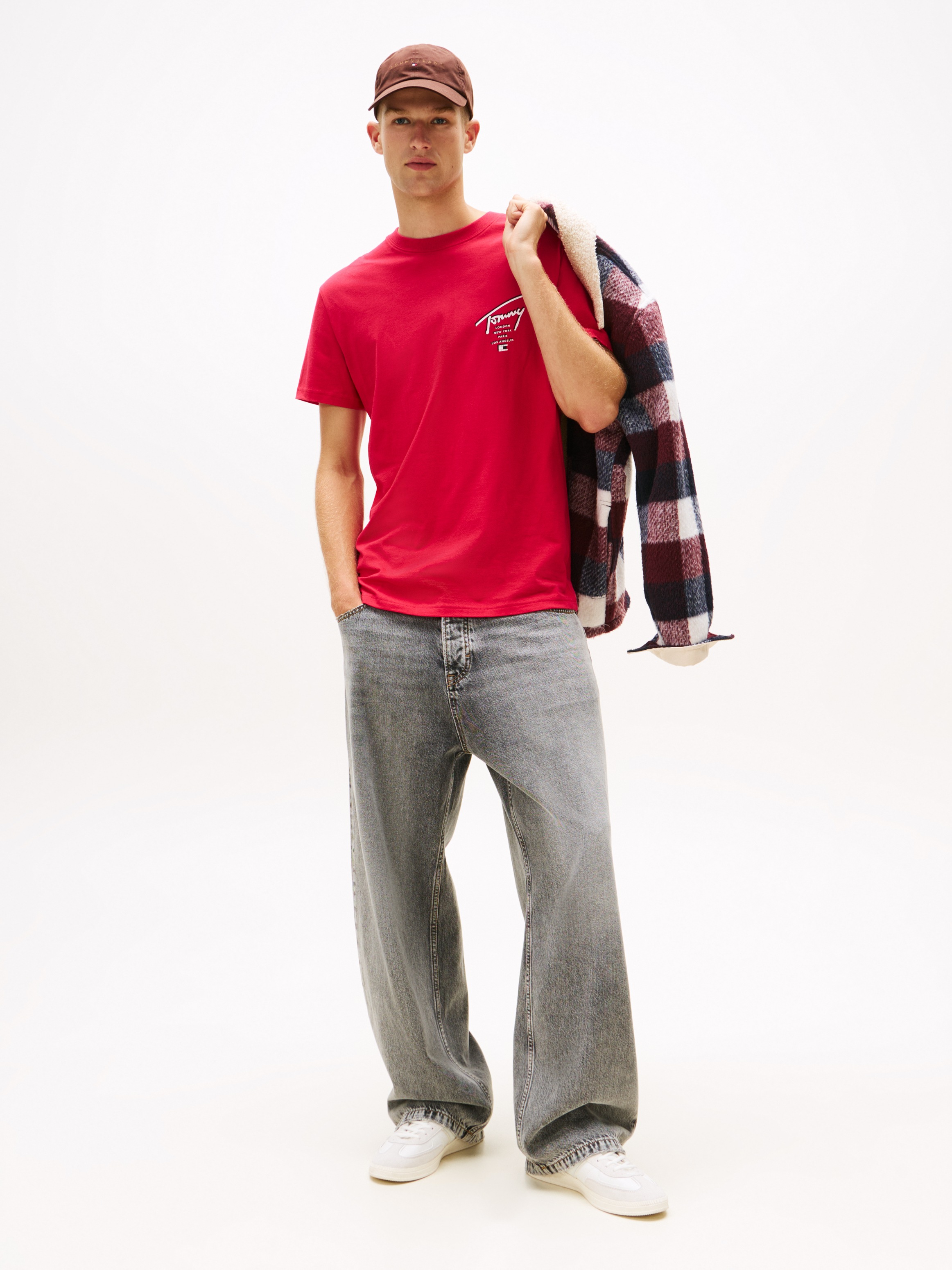 Tommy Jeans T-Shirt »TJM SIGN CITY TEE EXT« Rundhals, regular fit, großer Rückenprint