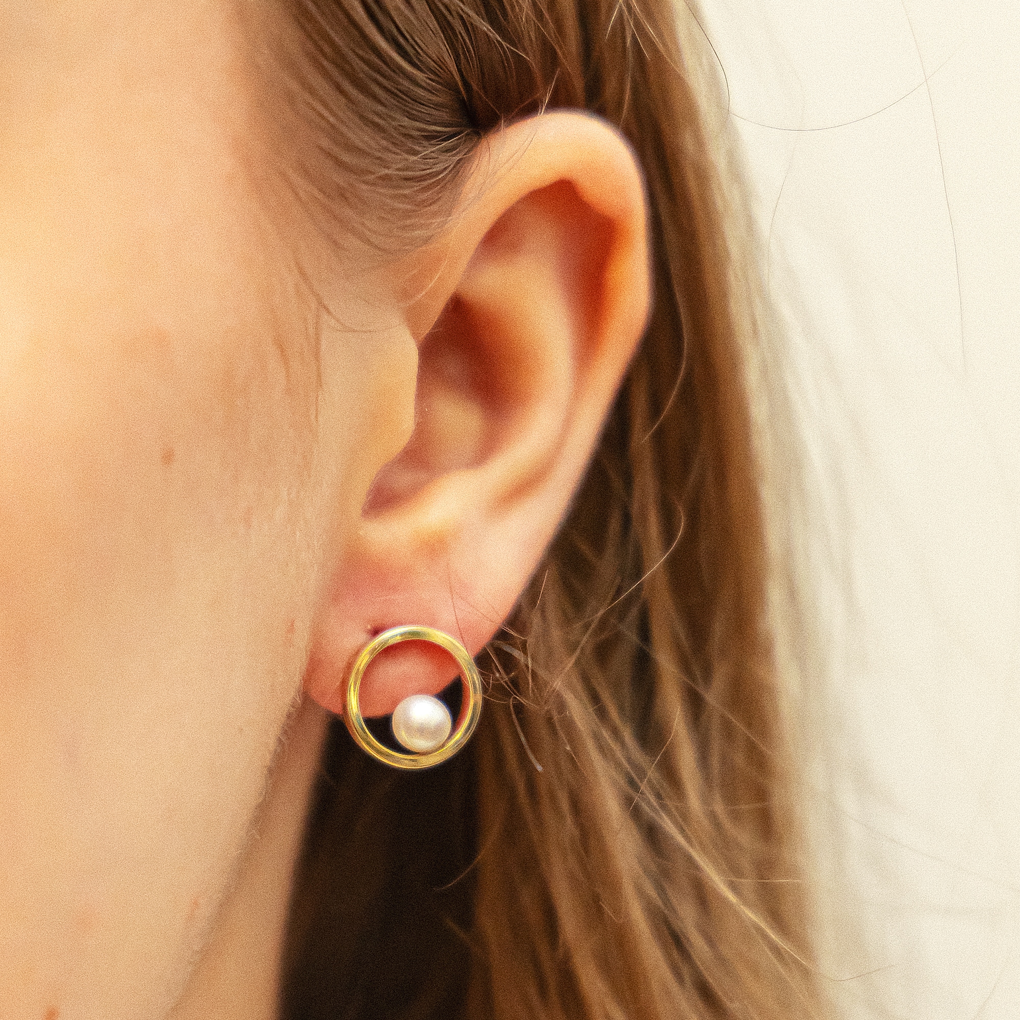 Fascination by Ellen K. Paar Ohrstecker »Gold 375 Perle weiß 4,5mm«