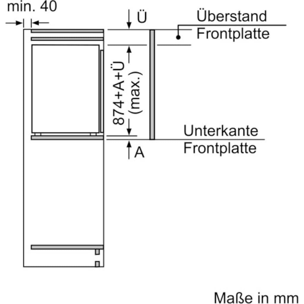 BOSCH Einbaukühlschrank »KIL22AFE0«, KIL22AFE0, 87,4 cm hoch, 55,8 cm breit