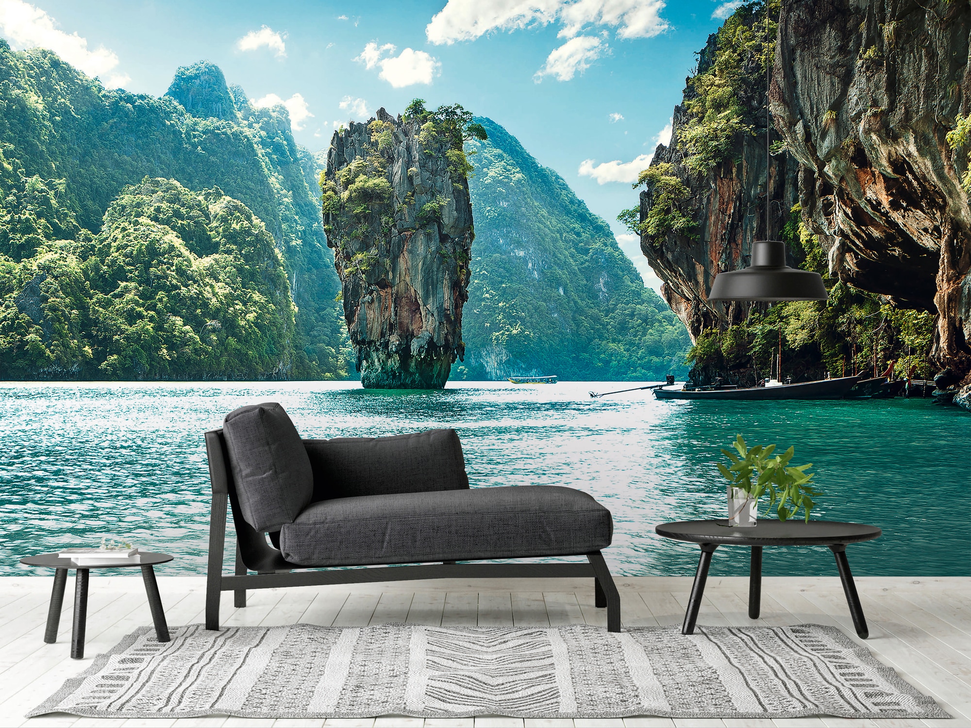 A.S. Création Vliestapete »Fototapete Felseninsel Thailand Türkis Exotisch« günstig online kaufen