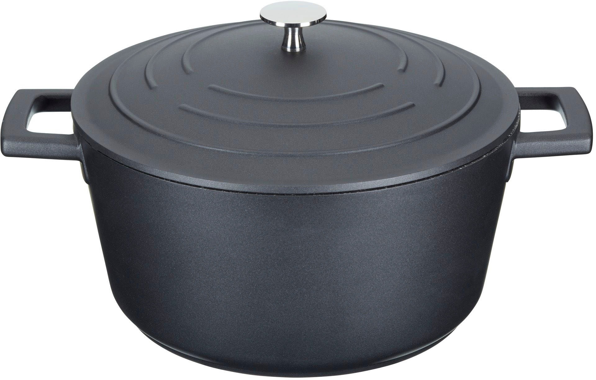 Master Class Kasserolle "MasterClass", schwarz, 4 l + Höhe 13cm