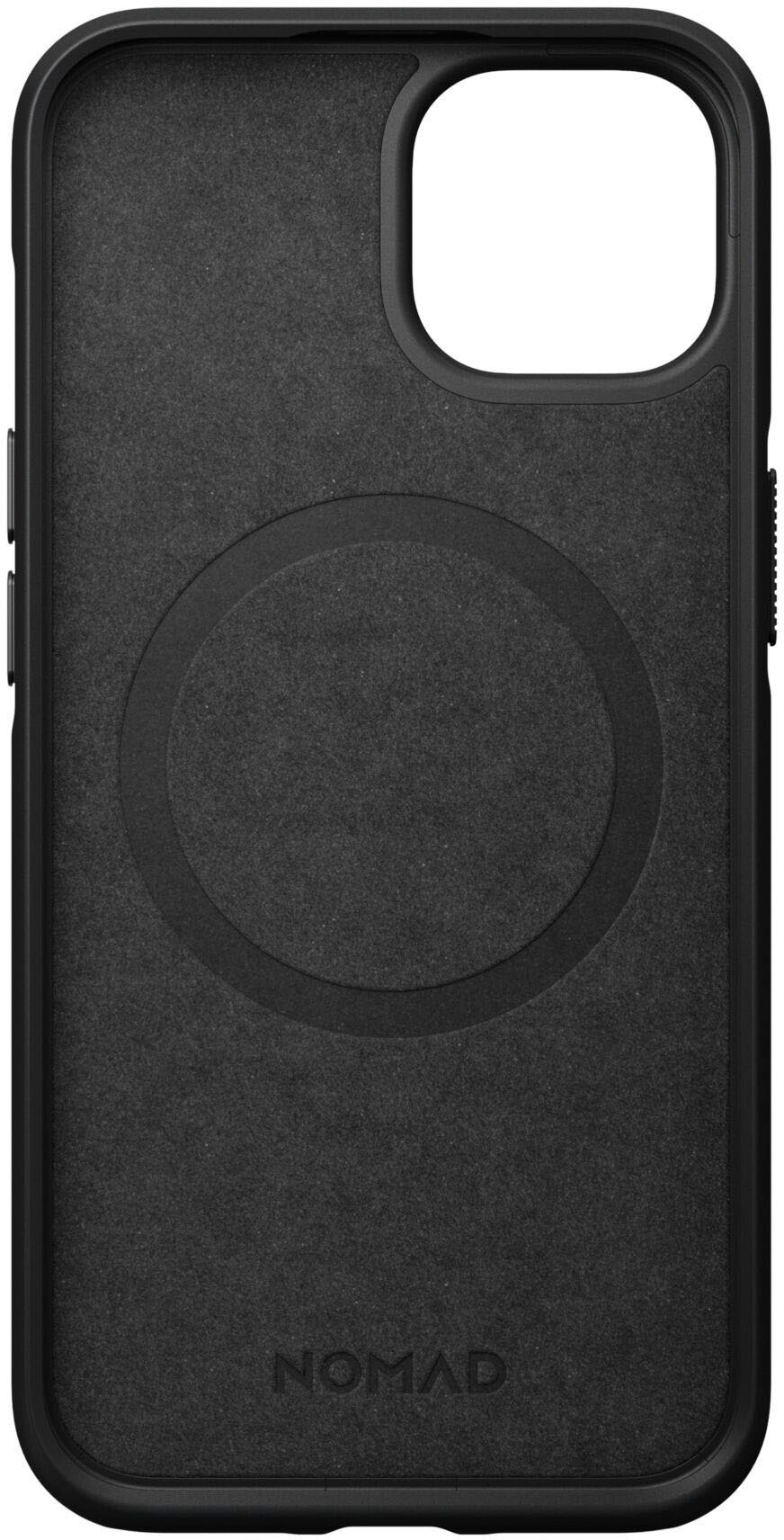 Nomad Handyhülle »Modern Leather Case iPhone 14«, iPhone 14, Polycarbonat und hochwertigem Echtleder