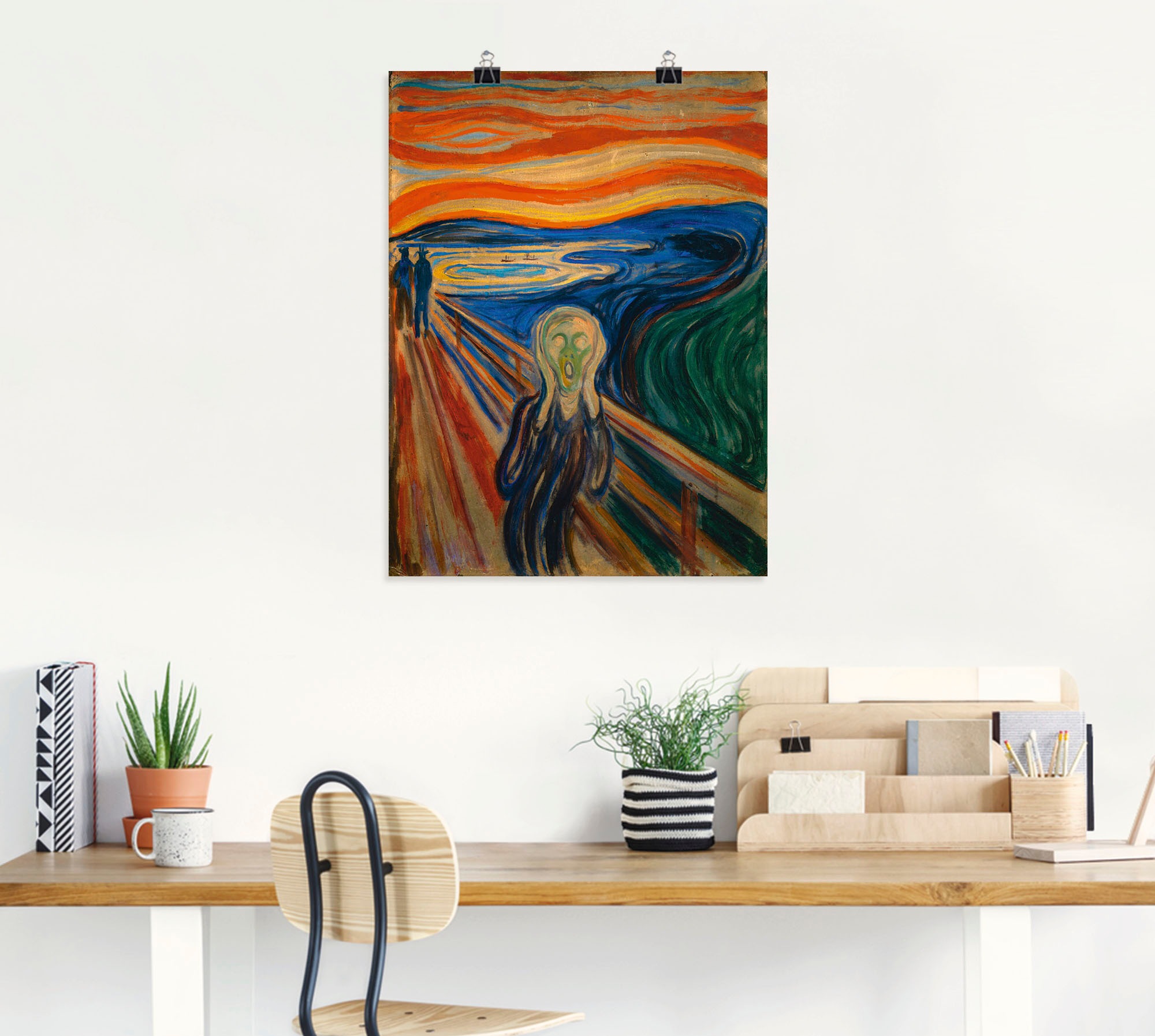 Artland Wandbild "Der Schrei. 1893" Mann 1 Stk. tlg. als Alubild, Outdoorbi günstig online kaufen