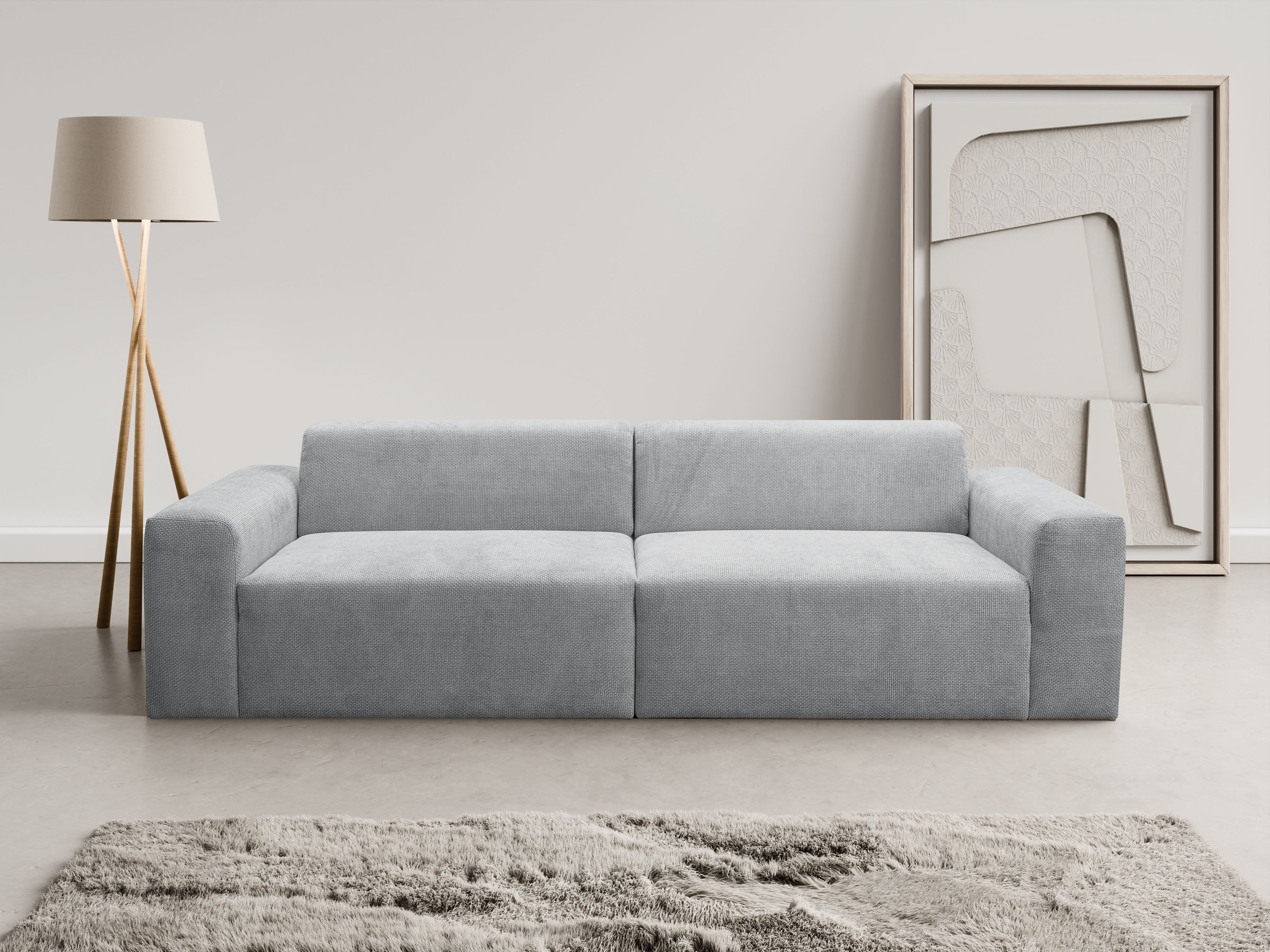 WERK2 Sofa »Zeus 3-Sitzer, Big-Sofa, Breite 256cm, Tiefe 105cm, modern & be günstig online kaufen