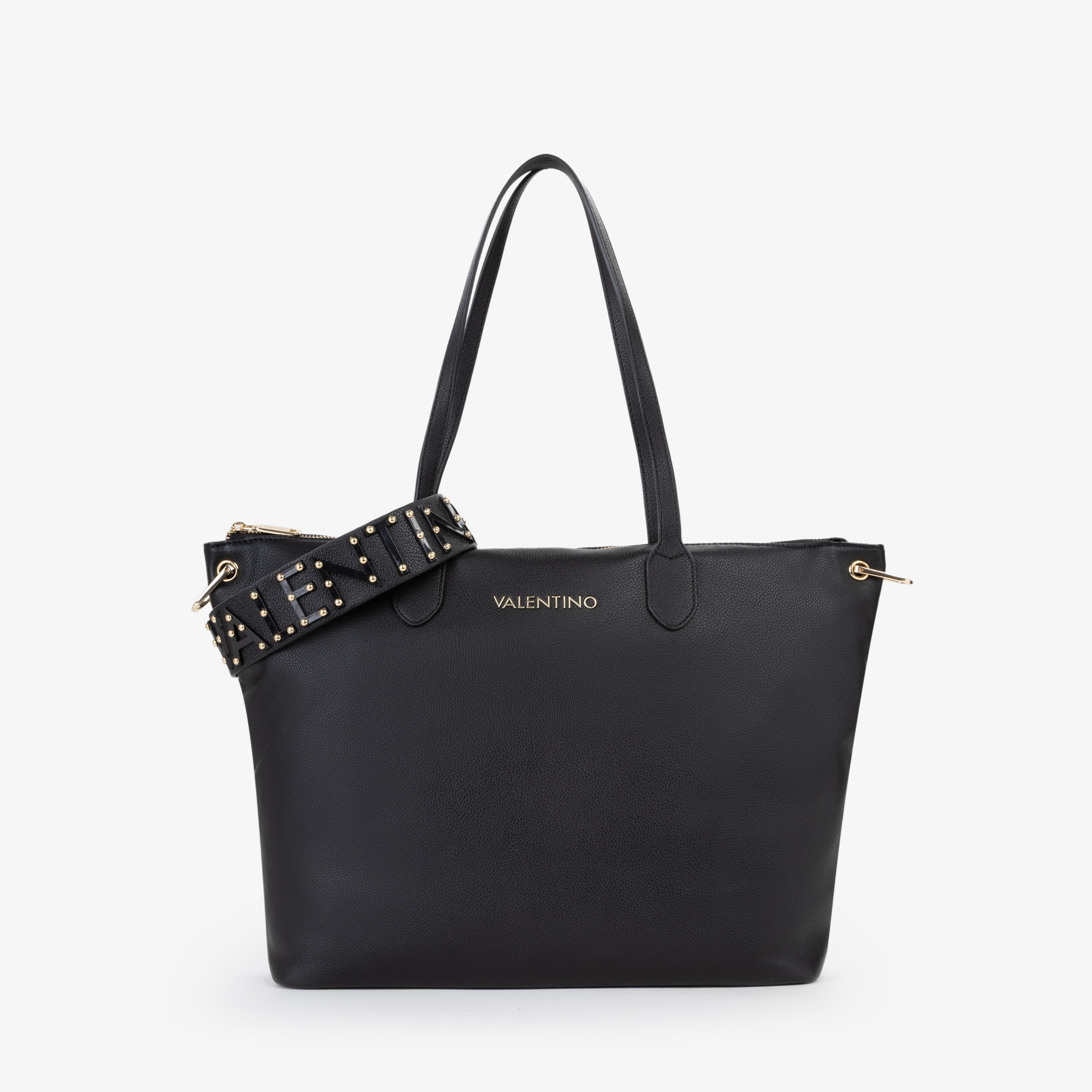 VALENTINO BAGS Shopper »DEA RE« Damen Umhängetasche, Handtasche mit goldfarbenem Logoschriftzug