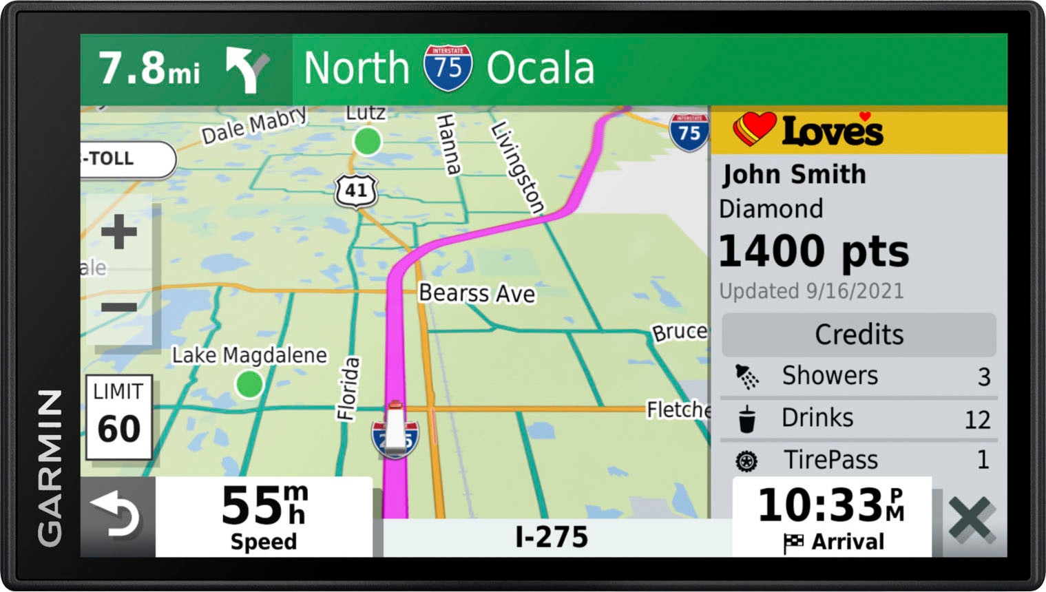 Garmin LKW-Navigationsgerät »Dezl LGV610 EU, MT-D, GPS«