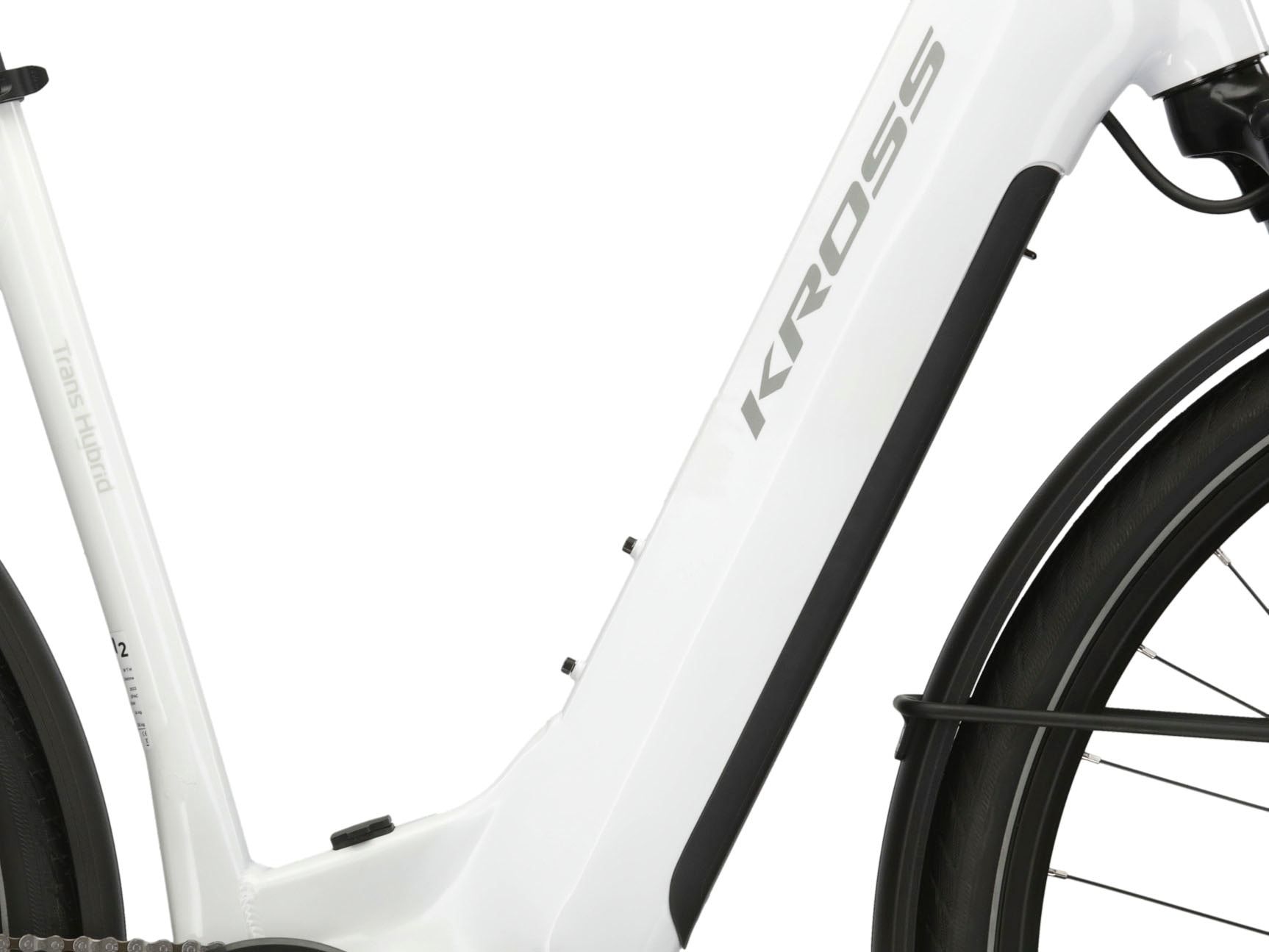 Kross E-Bike »KROSS E-Trekkingrad Trans 5.0 28" weiß 9 Gänge«, 9 Gang, microSHIFT, ADVENT M619, Mittelmotor 250 W, Pedelec, Elektrofahrrad für Damen und Herren